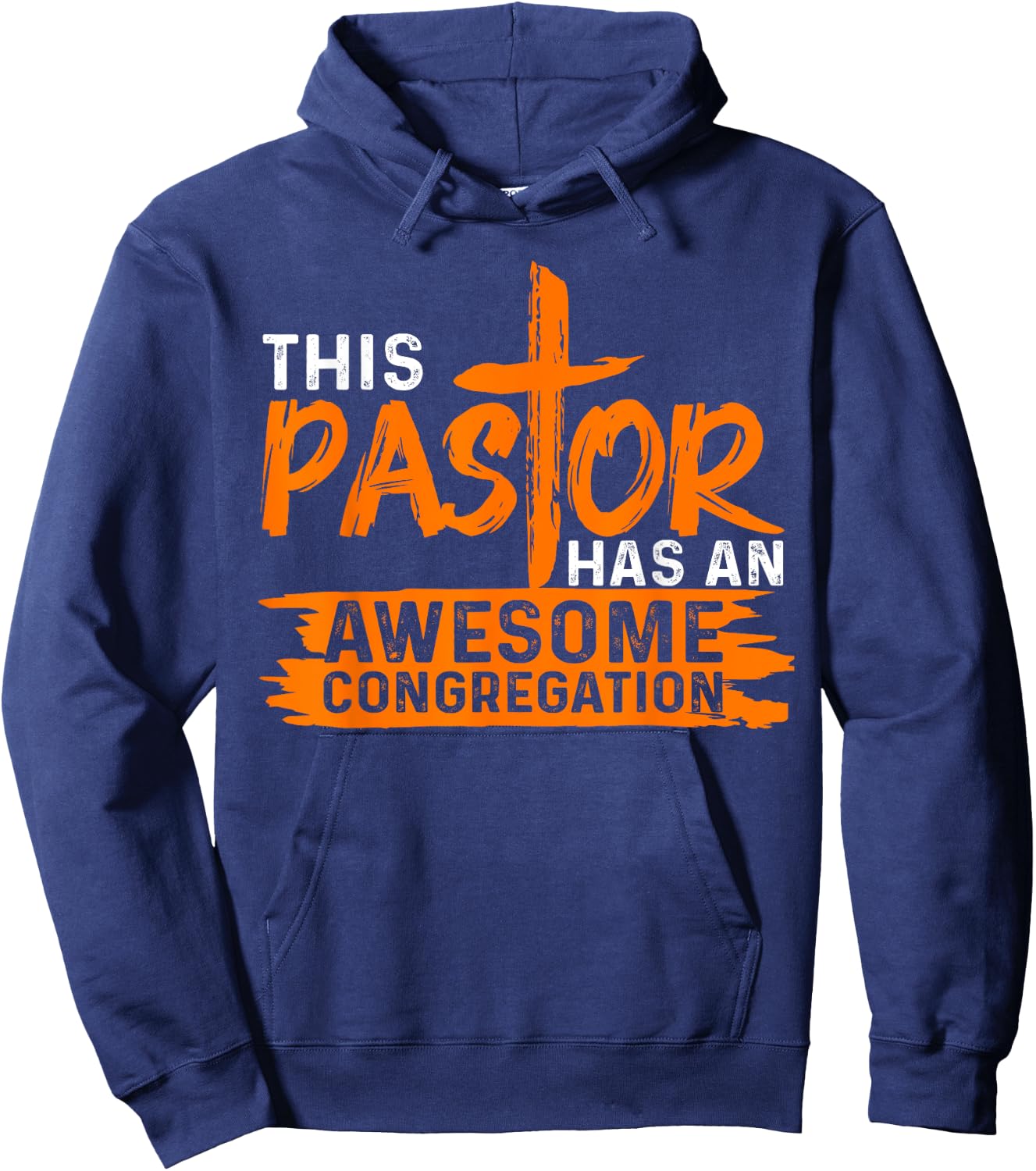 Funny Pastor Appreciation Gift Men Christian Church Priest Hoodie - Hoodie | Navy