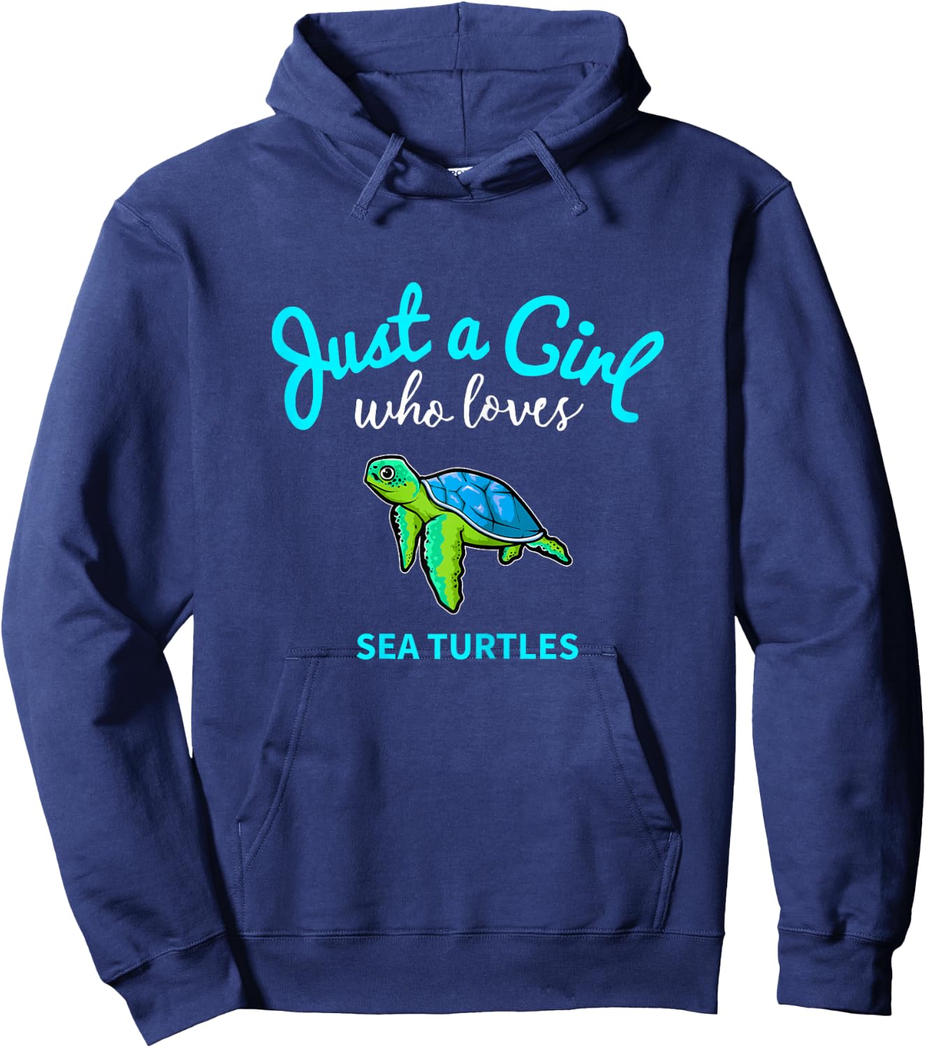 Sea Turtle Shirt for Girls | Kids Sea Turtle Shirt Hoodie - Hoodie | Navy