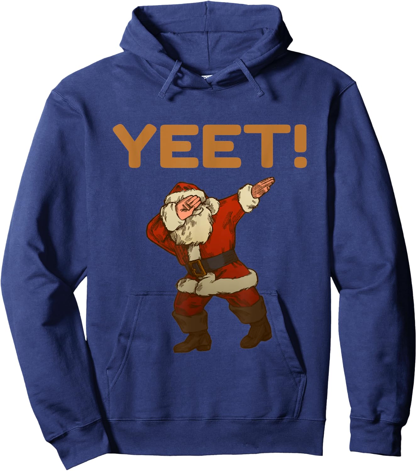 Yeet Dab Meme Dabbing Santa Christmas Yeet Funny YAH YEET Hoodie - Hoodie | Navy