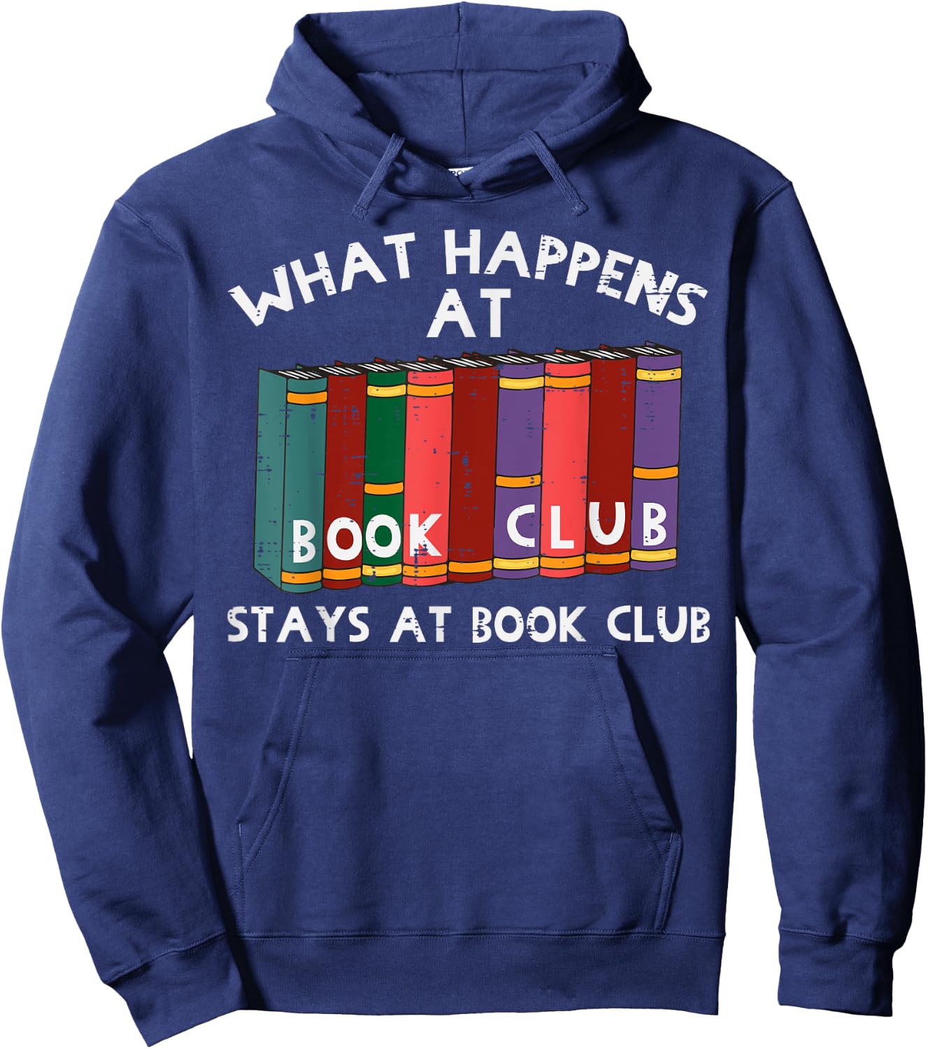 Book Club Funny Read Reading Librarian Men Women Kids Hoodie - Hoodie | Navy