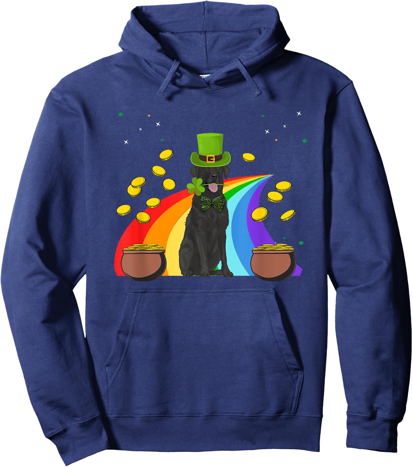 Labrador Retriever St Patrick's Day Funny Dog Lover Gifts Hoodie - Hoodie | Navy