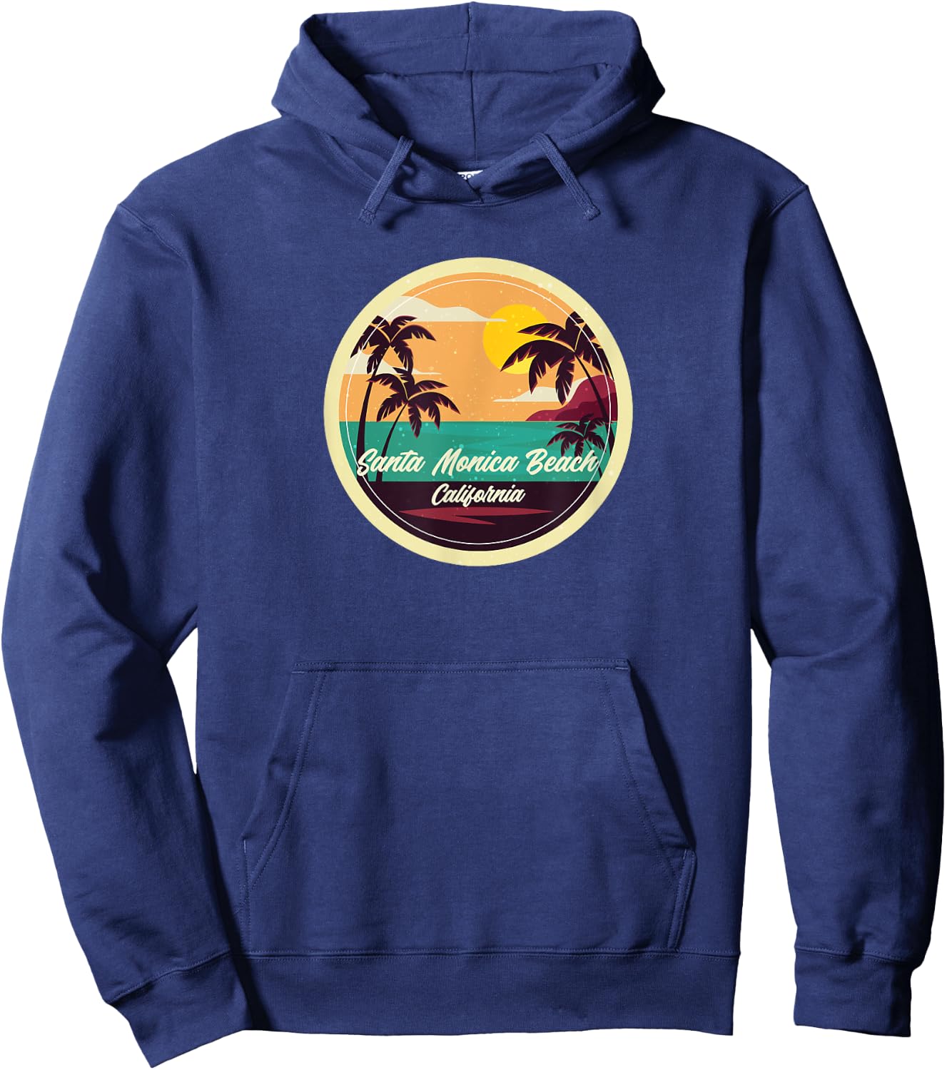 Santa Monica Beach Souvenir - California Reminder Women Hoodie - Hoodie | Navy