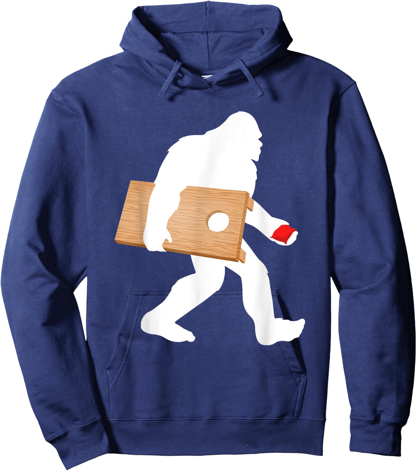 Funny Cornhole Art Women Cornhole Players Lawn Game Hoodie - Hoodie | Navy