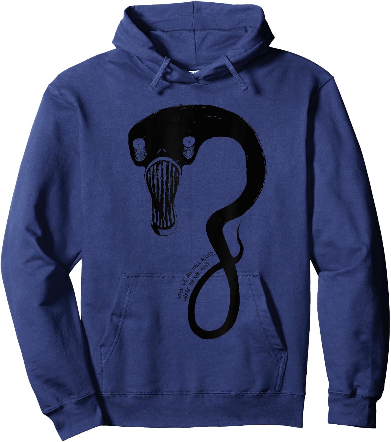 Billie Eilish Official Monster Black Hoodie - Hoodie | Navy