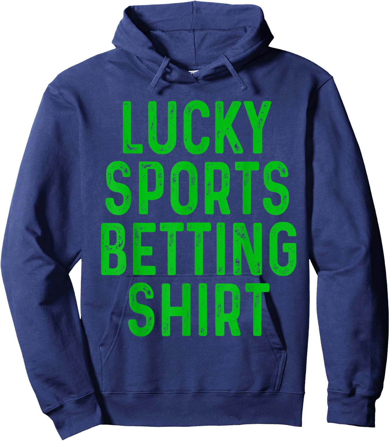 Retro Lucky Sports Betting Shirt Funny Gambling Gift Gambler Hoodie - Hoodie | Navy