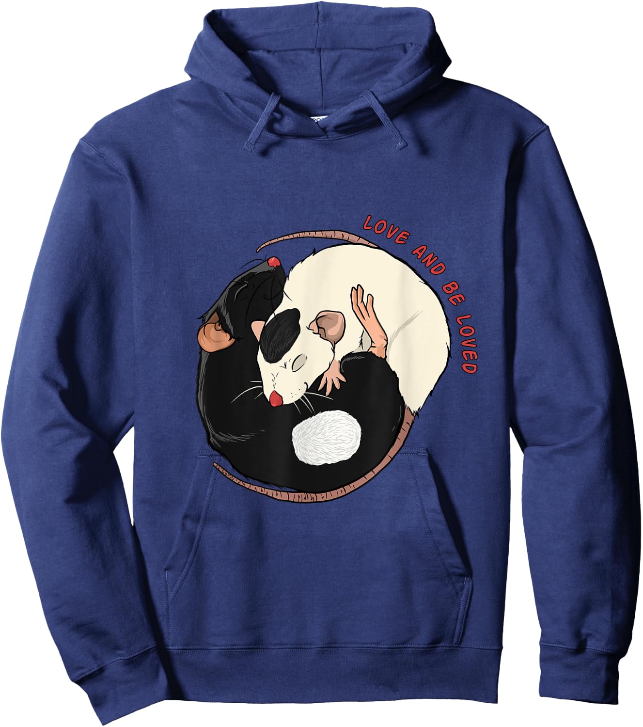 Love and be Loved Gift for Rodent, Rats & Mouses Lovers Hoodie - Hoodie | Navy