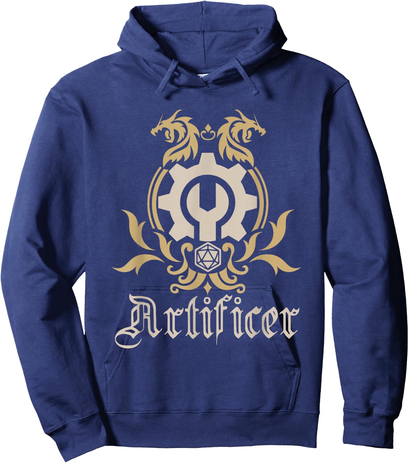Catumet RPG Artificer - -Adults, Black, Small, Short Sleeve Hoodie - Hoodie | Navy