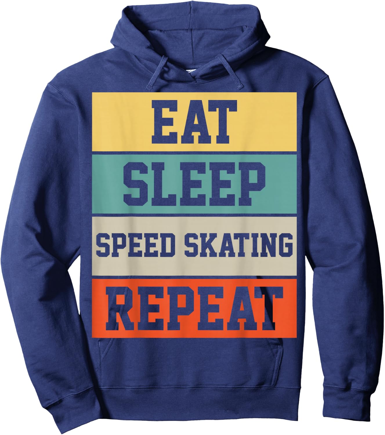 Figure Skating Skater Retro Vintage Gift Hoodie - Hoodie | Navy