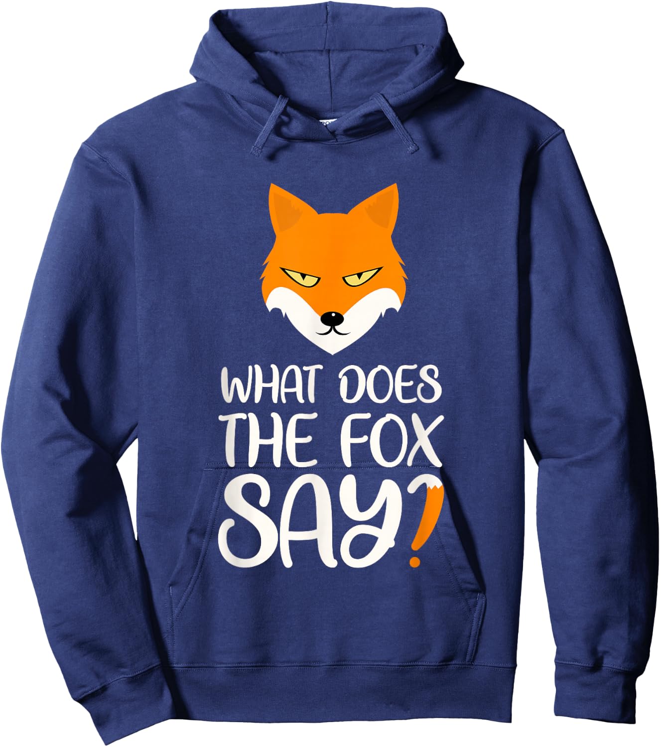 What Does the Fox Design say Hoodie - Hoodie | Navy