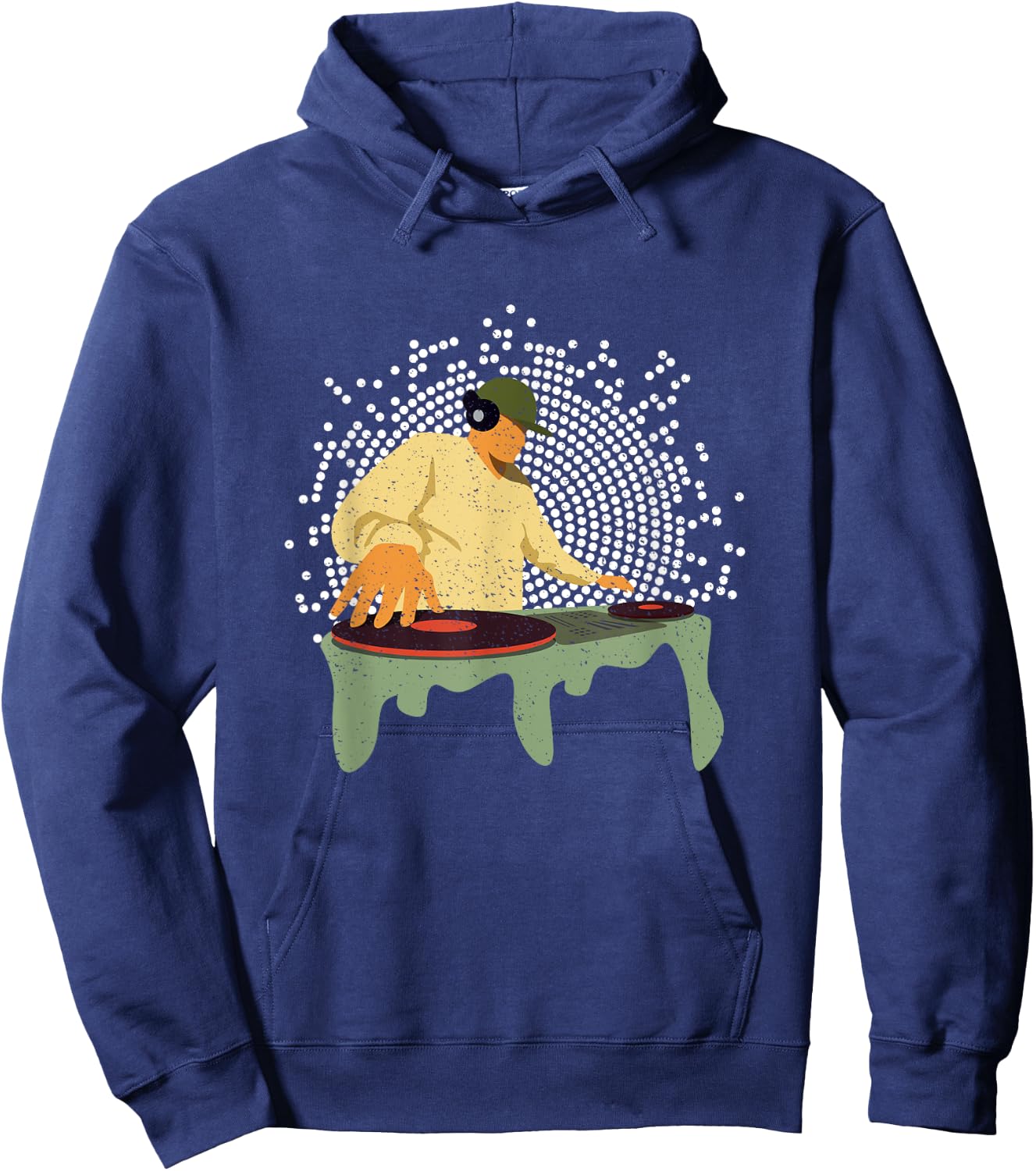Cool DJ Club Mix Music Deejay Playing Remixes Nightclub Gift Hoodie - Hoodie | Navy