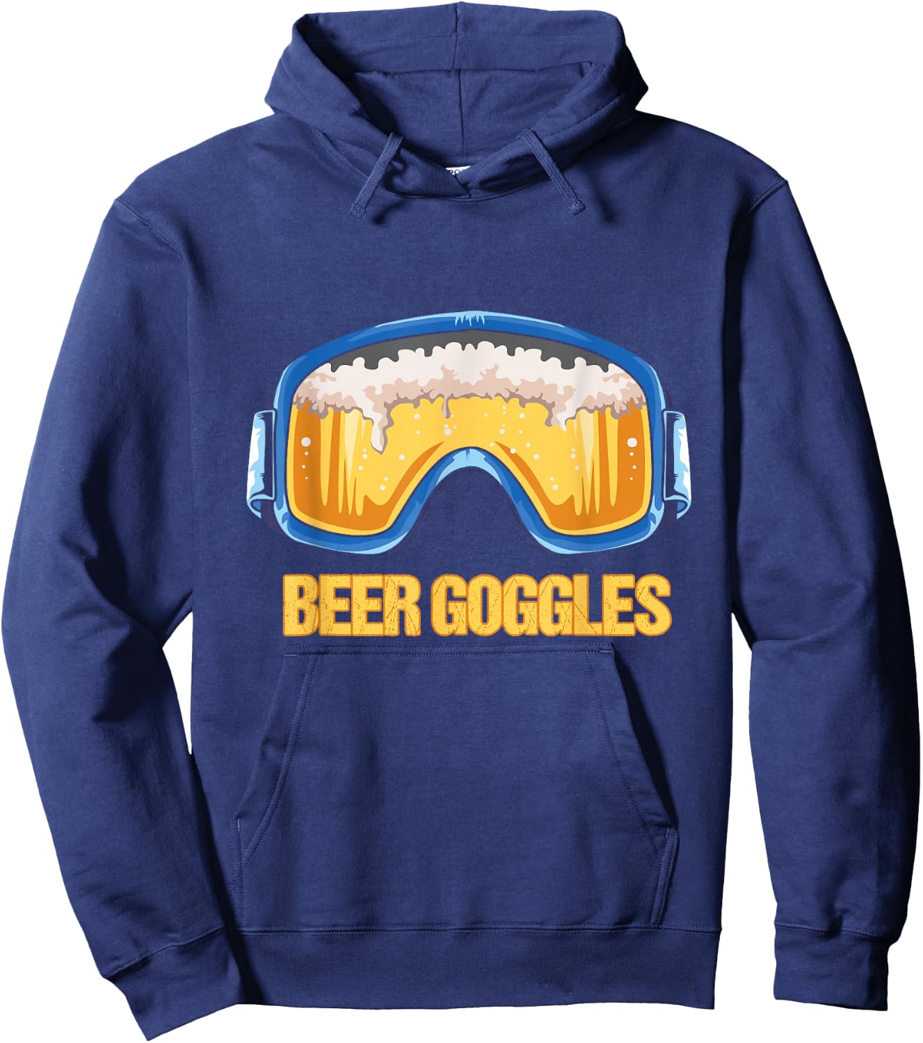 Snowboarding - Beer Goggles - Ski Mountain Hoodie - Hoodie | Navy