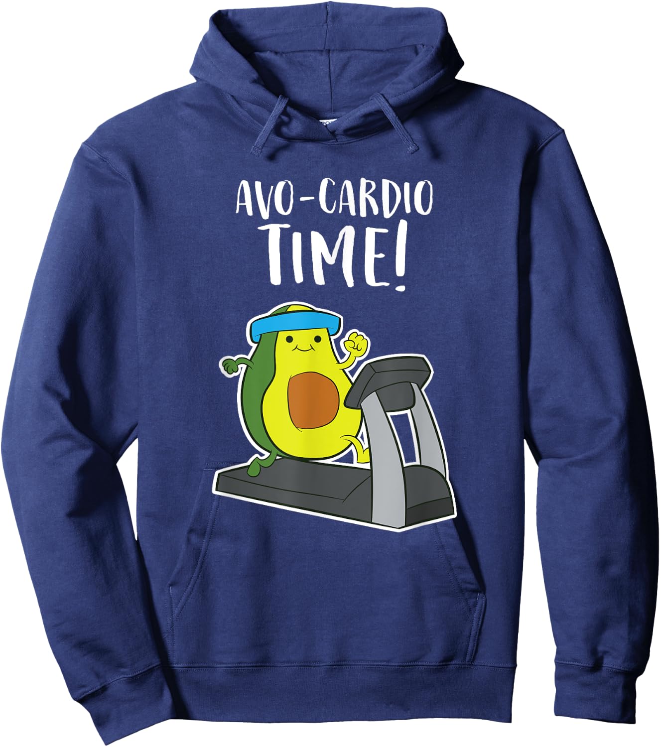 Avocardio Avocado Fitness Exercise Avocado Hoodie - Hoodie | Navy