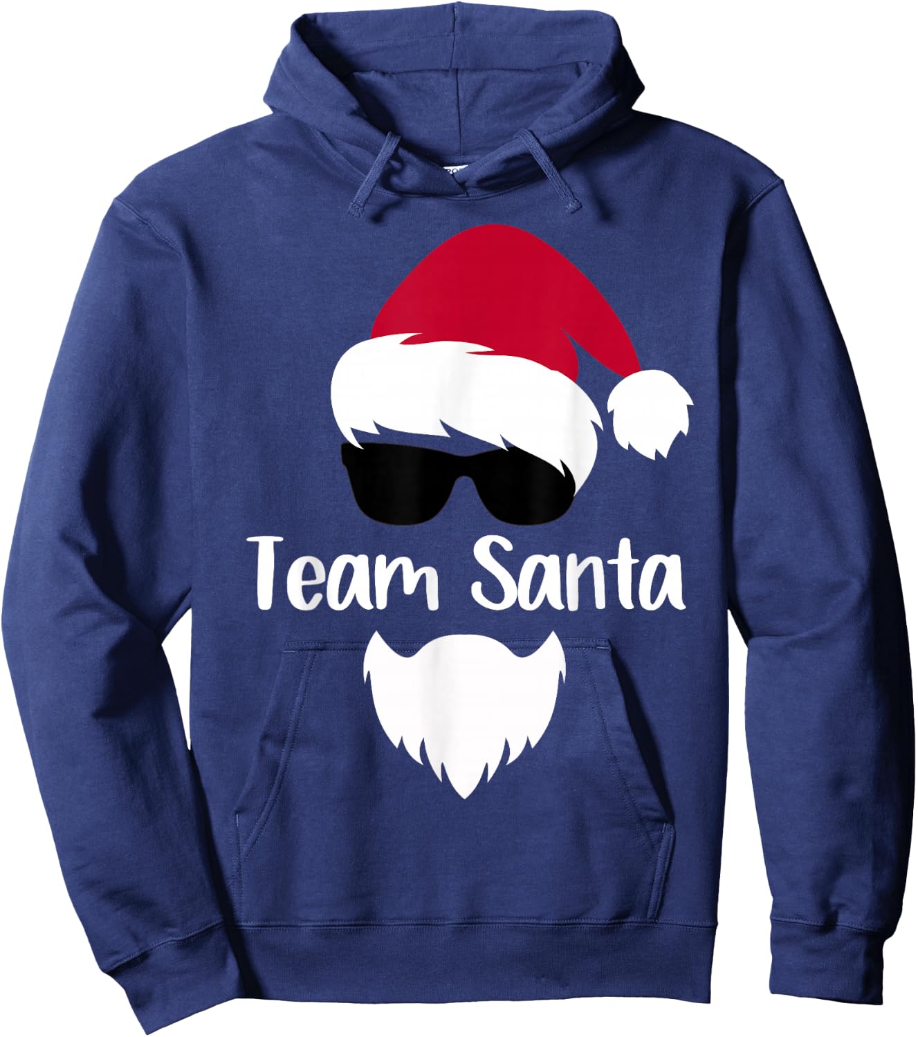 Team Santa Christmas Claus Costume Gift Matching Family Xmas Hoodie - Hoodie | Navy