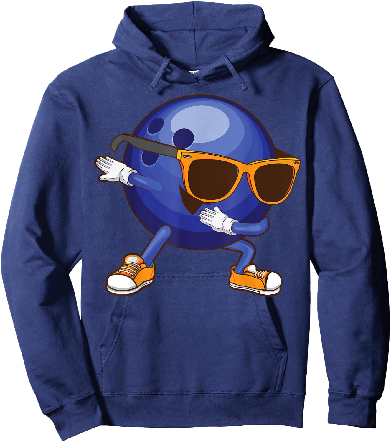 Funny Dabbing Bowling Gift Bowler Dancer Kids Boys Girls Hoodie - Hoodie | Navy