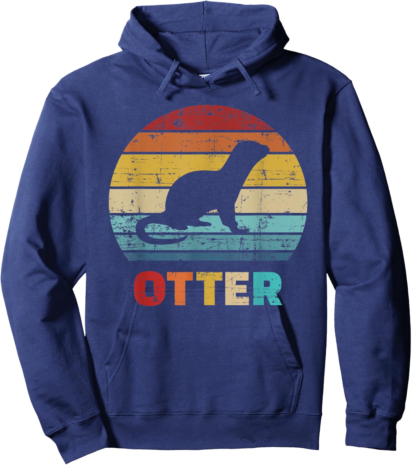 Otter vintage Hoodie - Hoodie | Navy