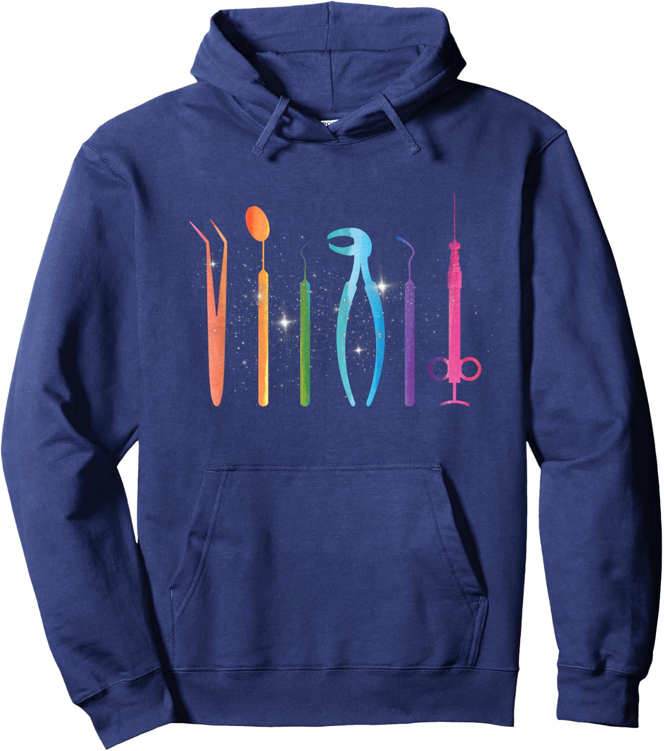 Dentist Accessories Doctor Dental Assistant Dental Dentist Tooth Hoodie - Hoodie | Navy