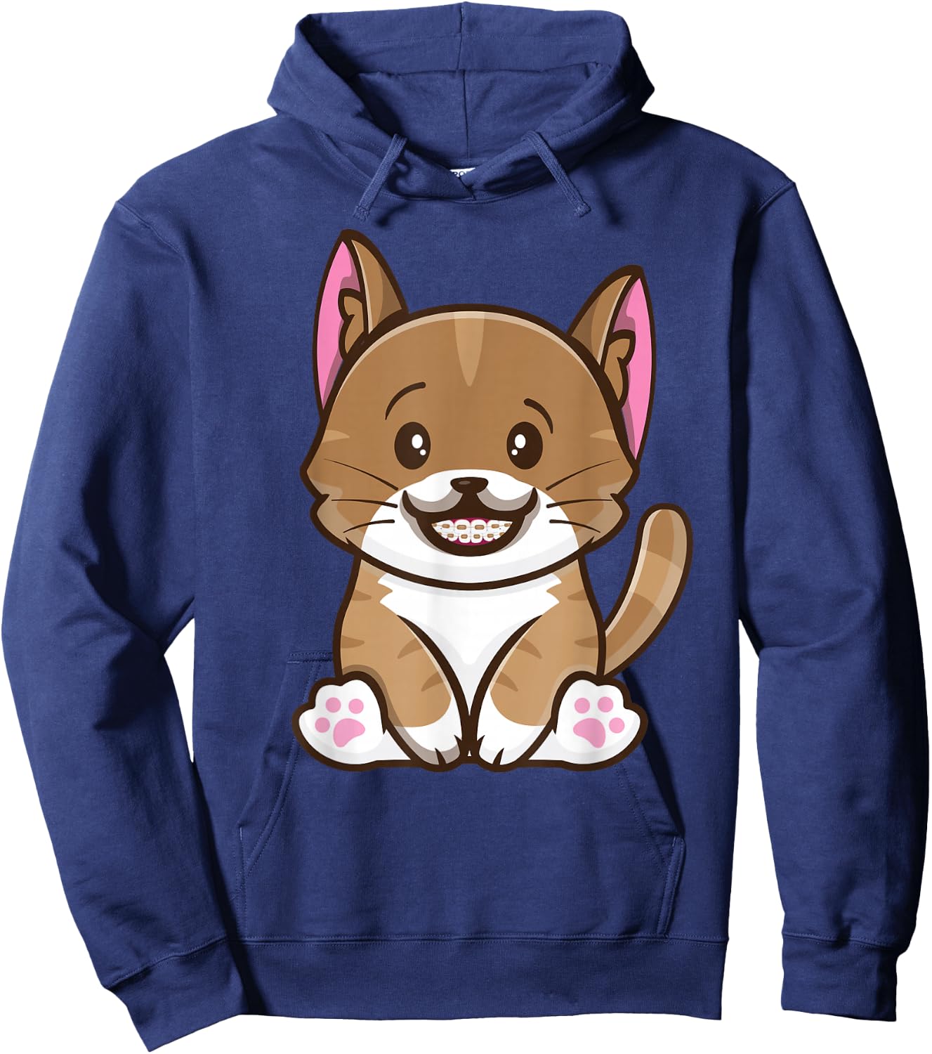 Orthodontist Animal Braces Boys Girls Kids Getting Braces Hoodie - Hoodie | Navy
