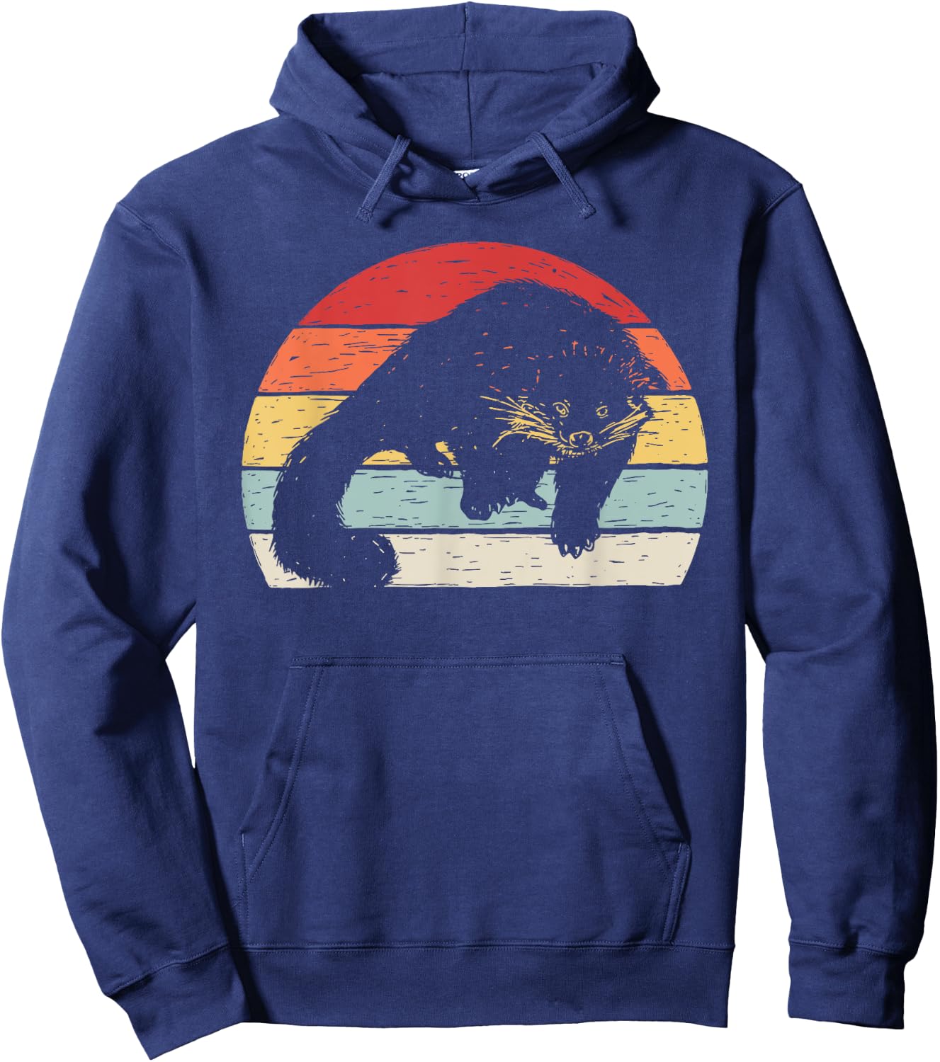 Vintage Retro Binturong Bearcat Women Girls Kids Hoodie - Hoodie | Navy