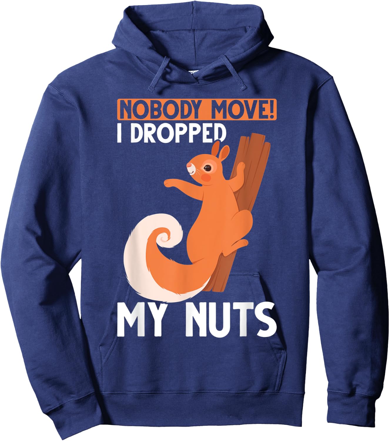Funny Squirrel Nut Lover Forest Animal Rodent Hoodie - Hoodie | Navy