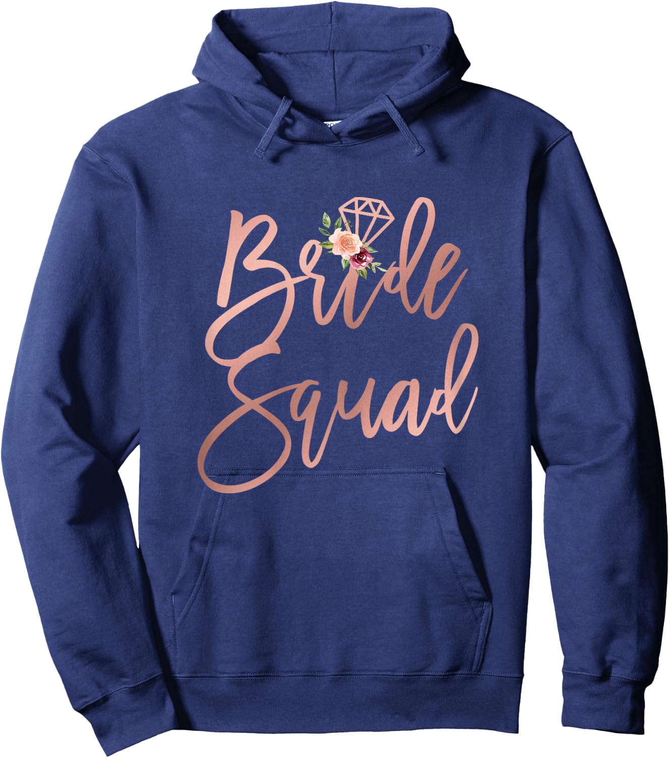 Wedding Shower for Bridesmaid Best Friends Bride Squad Hoodie - Hoodie | Navy