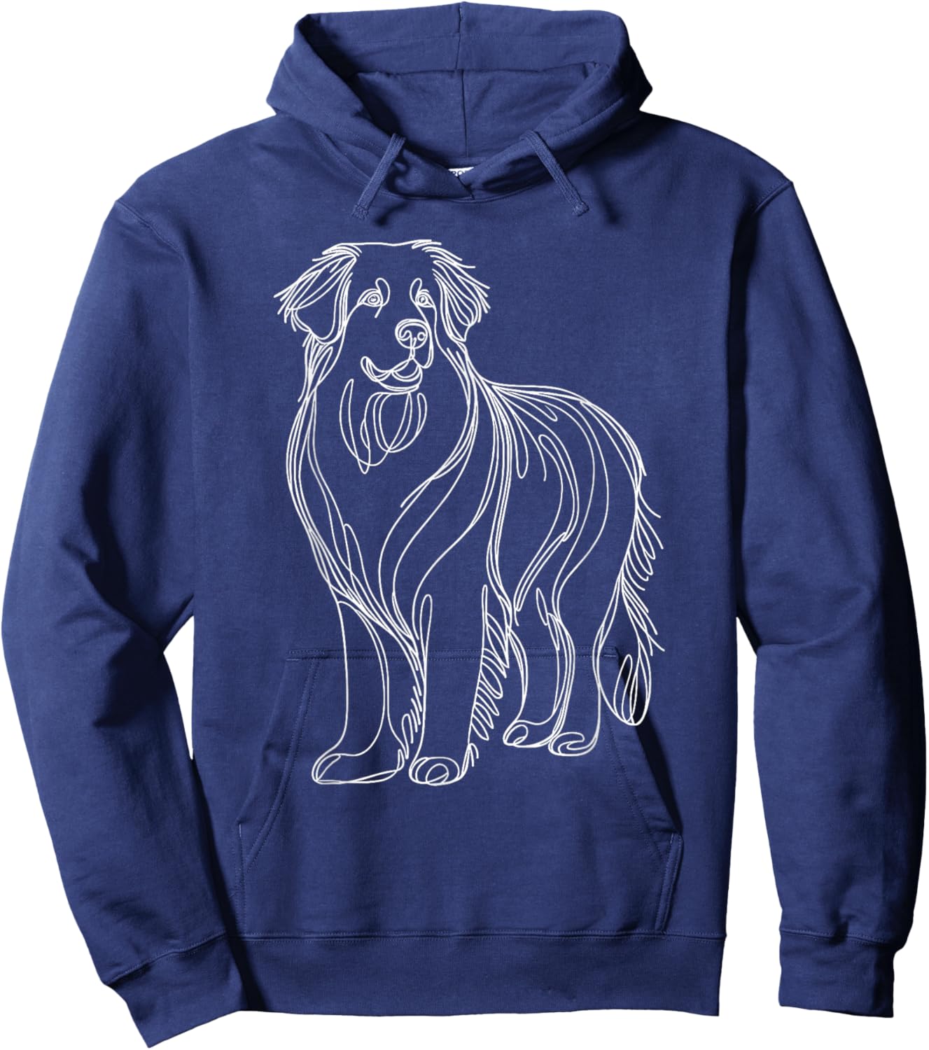 Line Art Hovawart Hovawarts Hoodie - Hoodie | Navy