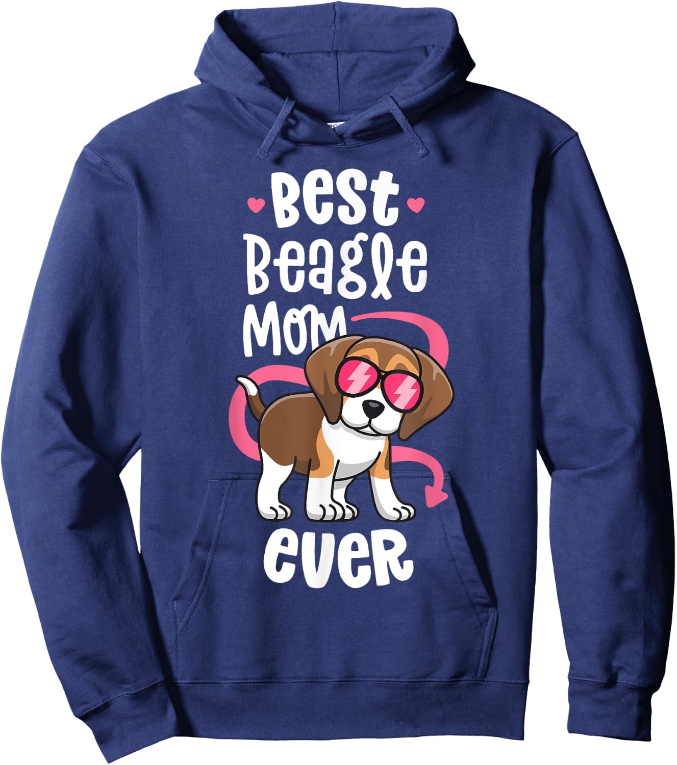 Best Beagle Mom Shirts Women Love My Beagle Lover Gifts Hoodie - Hoodie | Navy