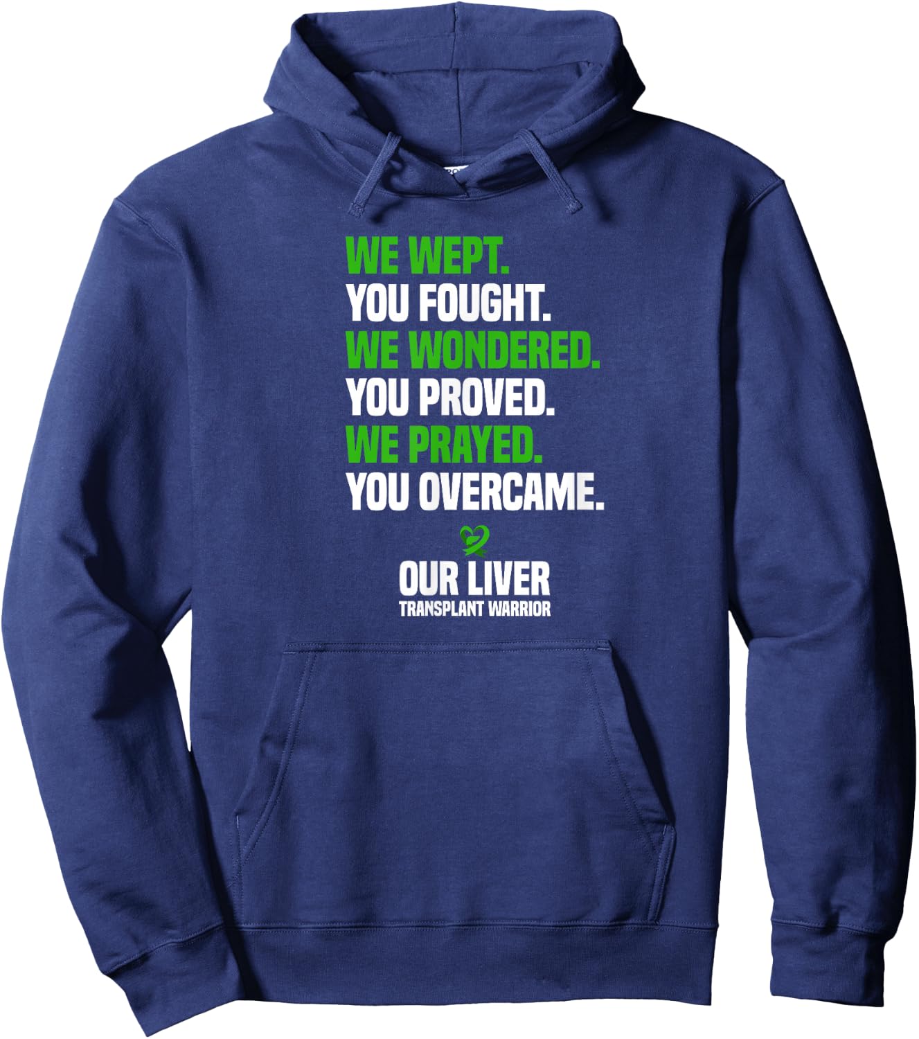 Liver Transplant Survivor Organ Donation Liver Transplant Hoodie - Hoodie | Navy