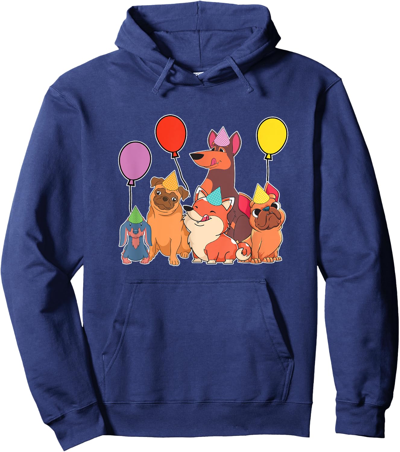 Kids Birthday Party Cute Pet Animals Dog Owner Dogs Hoodie - Hoodie | Navy