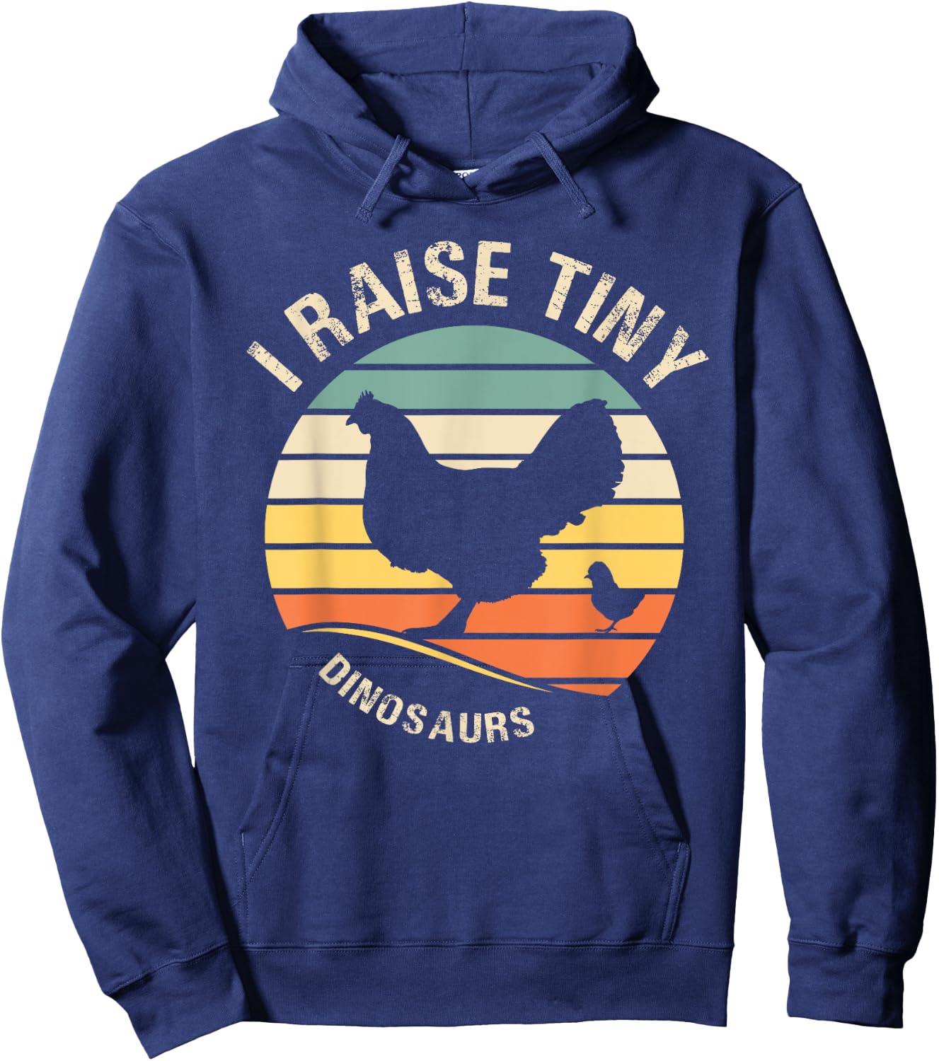 I-raise tiny dinosaurs-chicken funny Gift men Hoodie - Hoodie | Navy