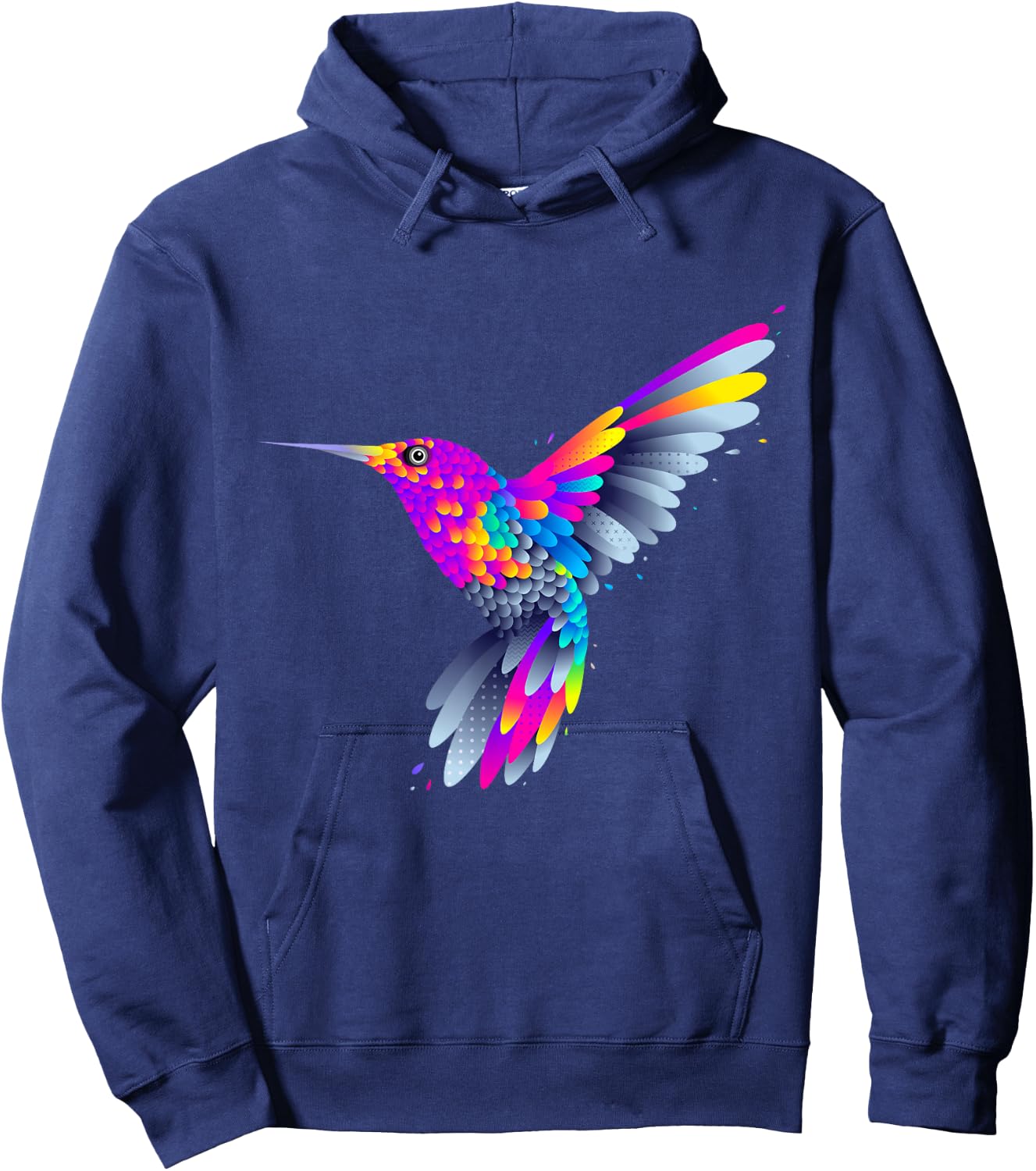 Colorful Peaceful Bird , I Love Birds, Birds Graphic Hoodie - Hoodie | Navy