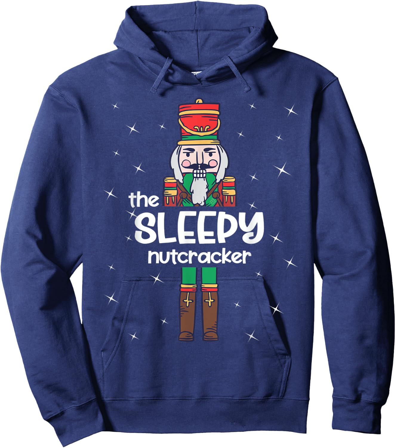 Sleepy Nutcracker Family Matching Funny Gift Pajama Hoodie - Hoodie | Navy