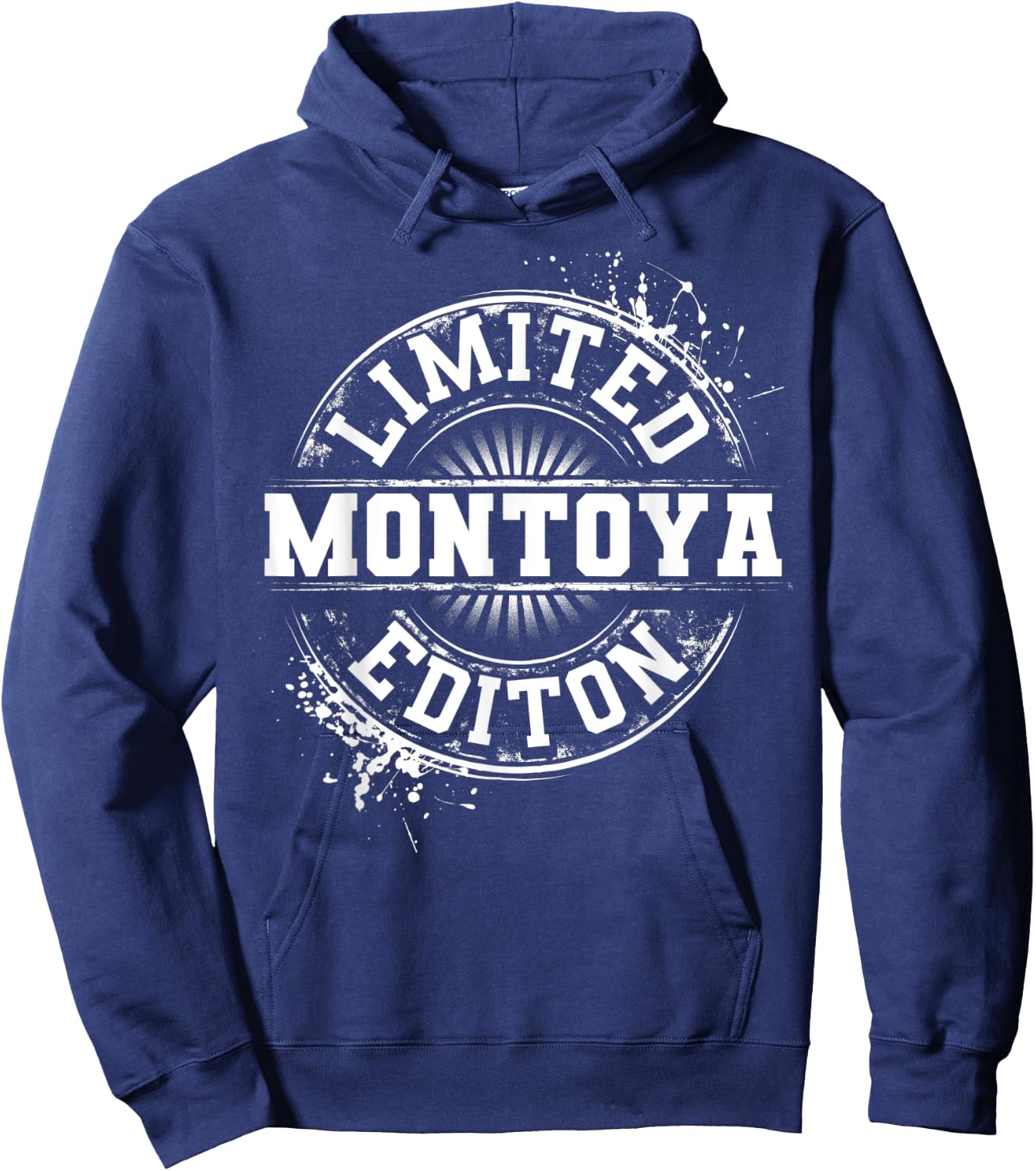 MONTOYA Funny Surname Family Tree Birthday Reunion Gift Hoodie - Hoodie | Navy