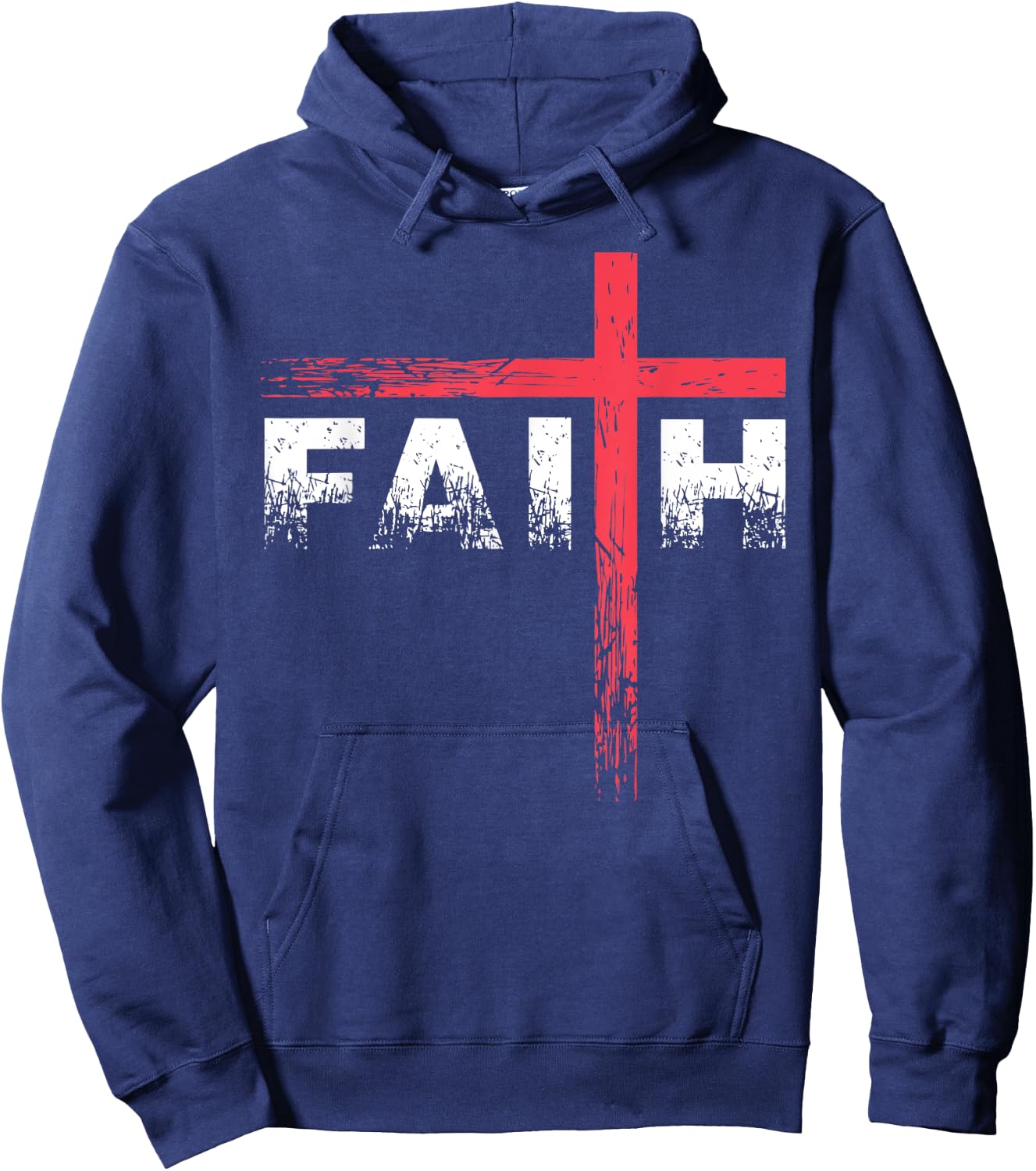 Christian Faith & Cross - Christian Faith & Cross Hoodie - Hoodie | Navy