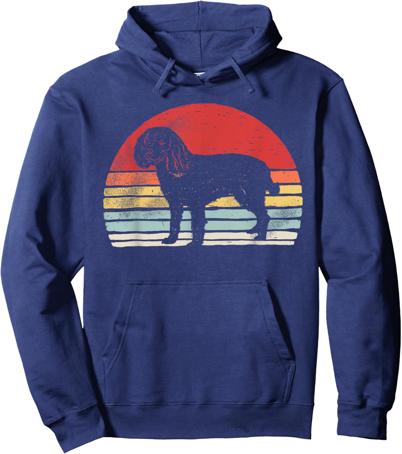 Vintage Retro Boykin Spaniel Dog Breed Hoodie - Hoodie | Navy