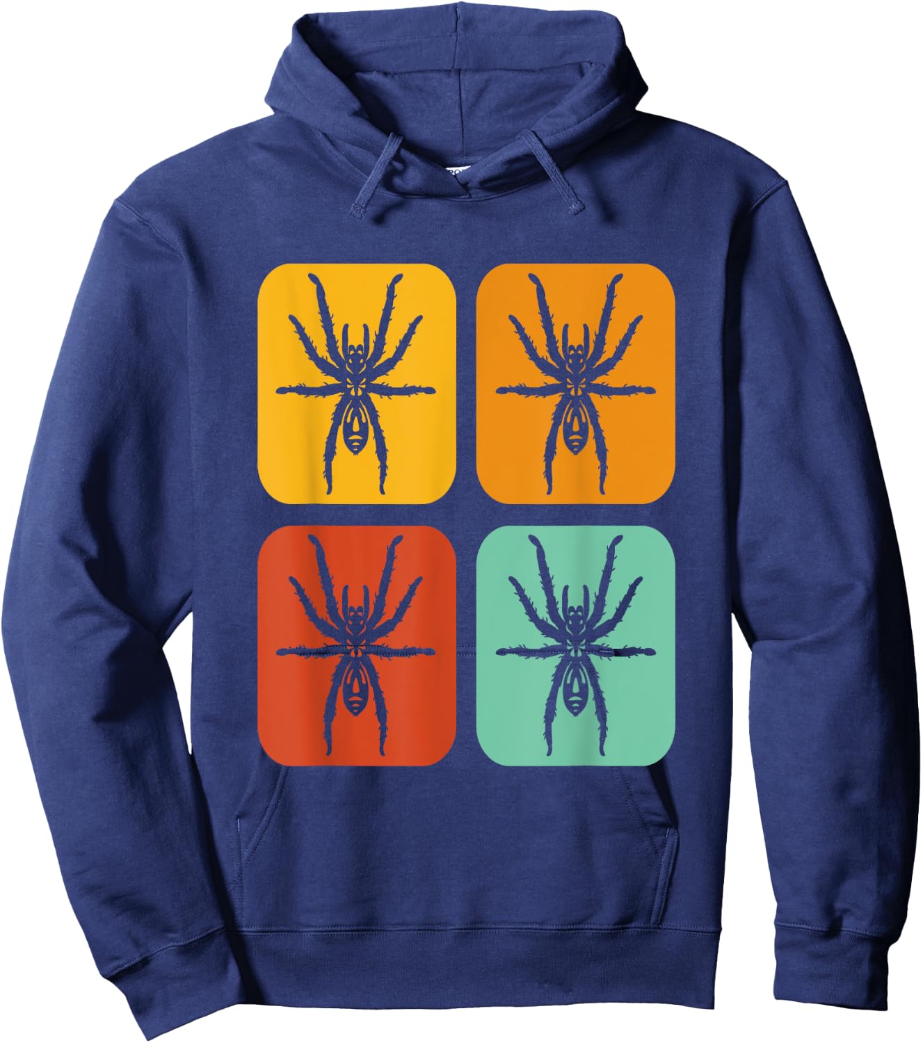 Theraphosidae Arachnid Poecilotheria Vintage Tarantula Hoodie - Hoodie | Navy