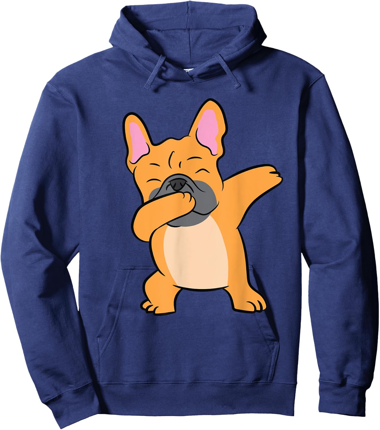 Dabbing French Bulldog Dancing Puppy Dabbing Bulldog Men Women Kids Hoodie - Hoodie | Navy