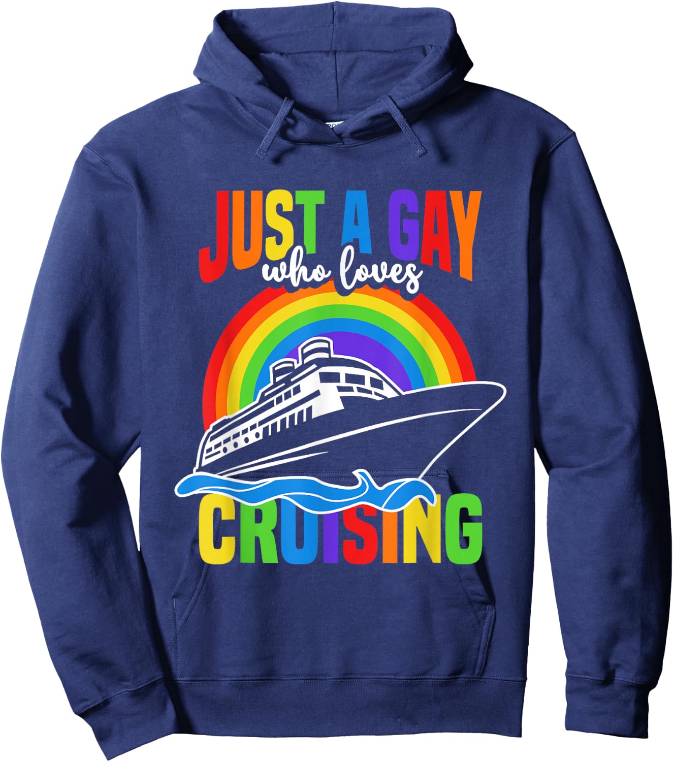 Gay Cruise Cruiseing Summer Vacation Hoodie - Hoodie | Navy