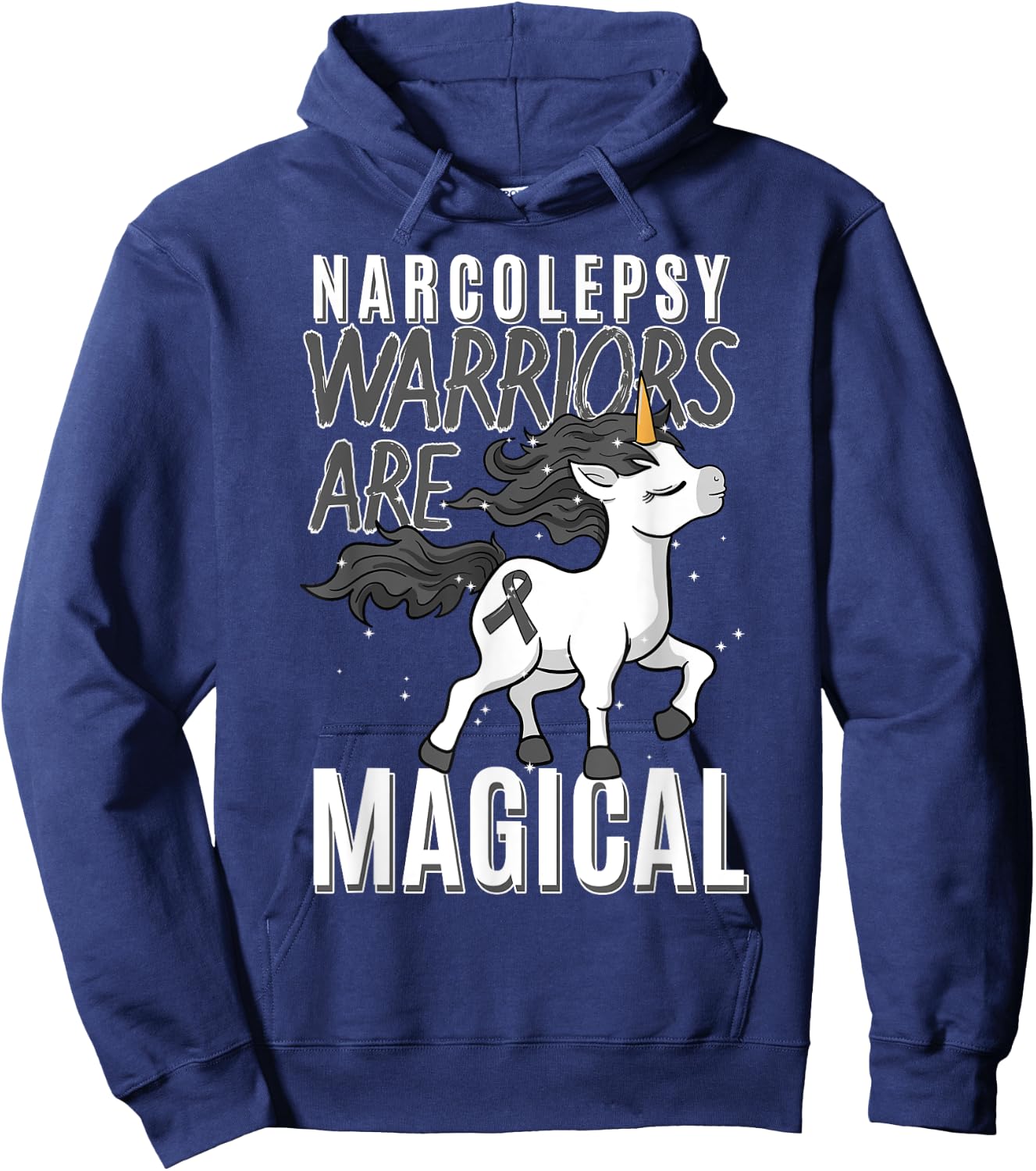 Narcolepsy Warrior Narcoleptic Unicorn Neurological Gift Hoodie - Hoodie | Navy