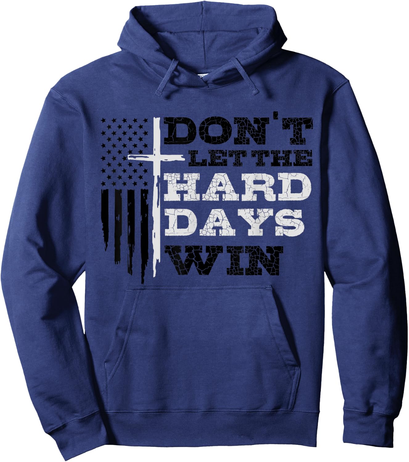 Don't Let The Hard Days Win Men Inspirational Mental Health Hoodie - Hoodie | Navy