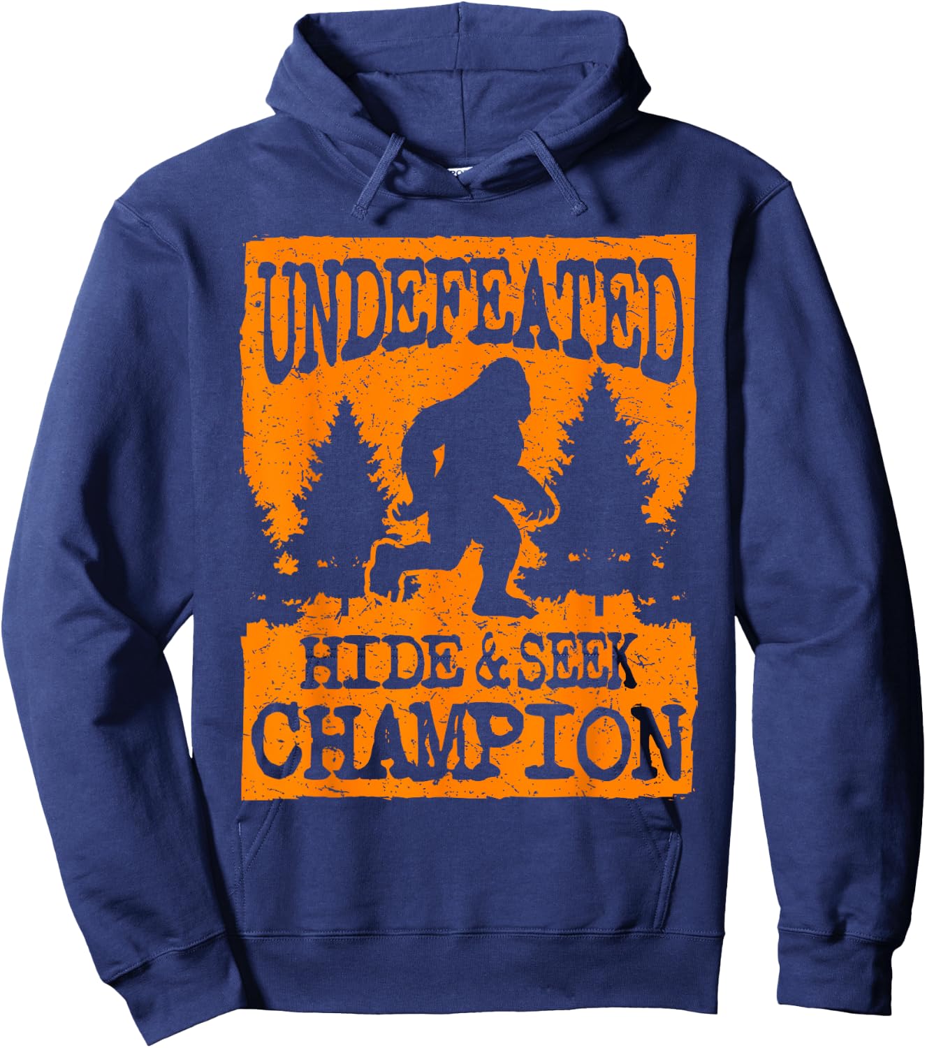 Cool Undefeated Big Foot Hide & Seek Champion Gift Hoodie - Hoodie | Navy