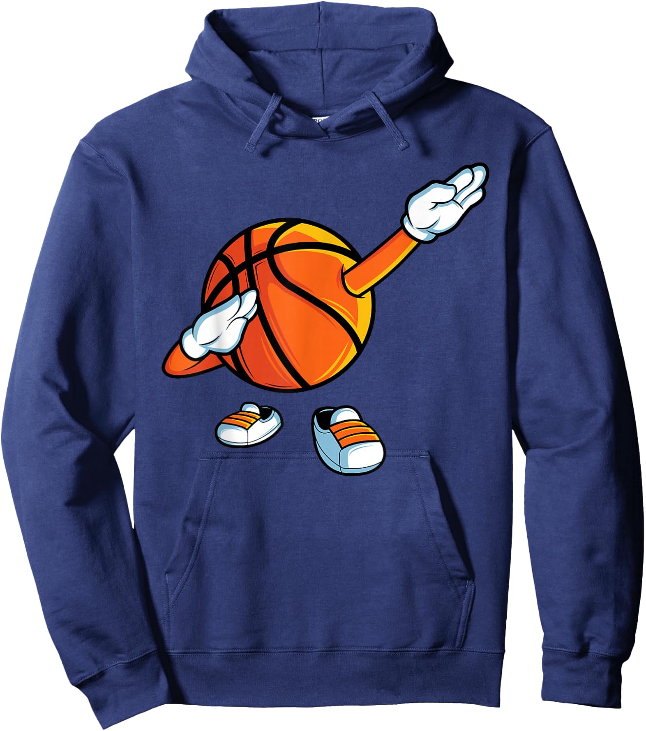 Funny Dabbing Basketball Dancing Ball Game in Shoes for Boys Hoodie - Hoodie | Navy