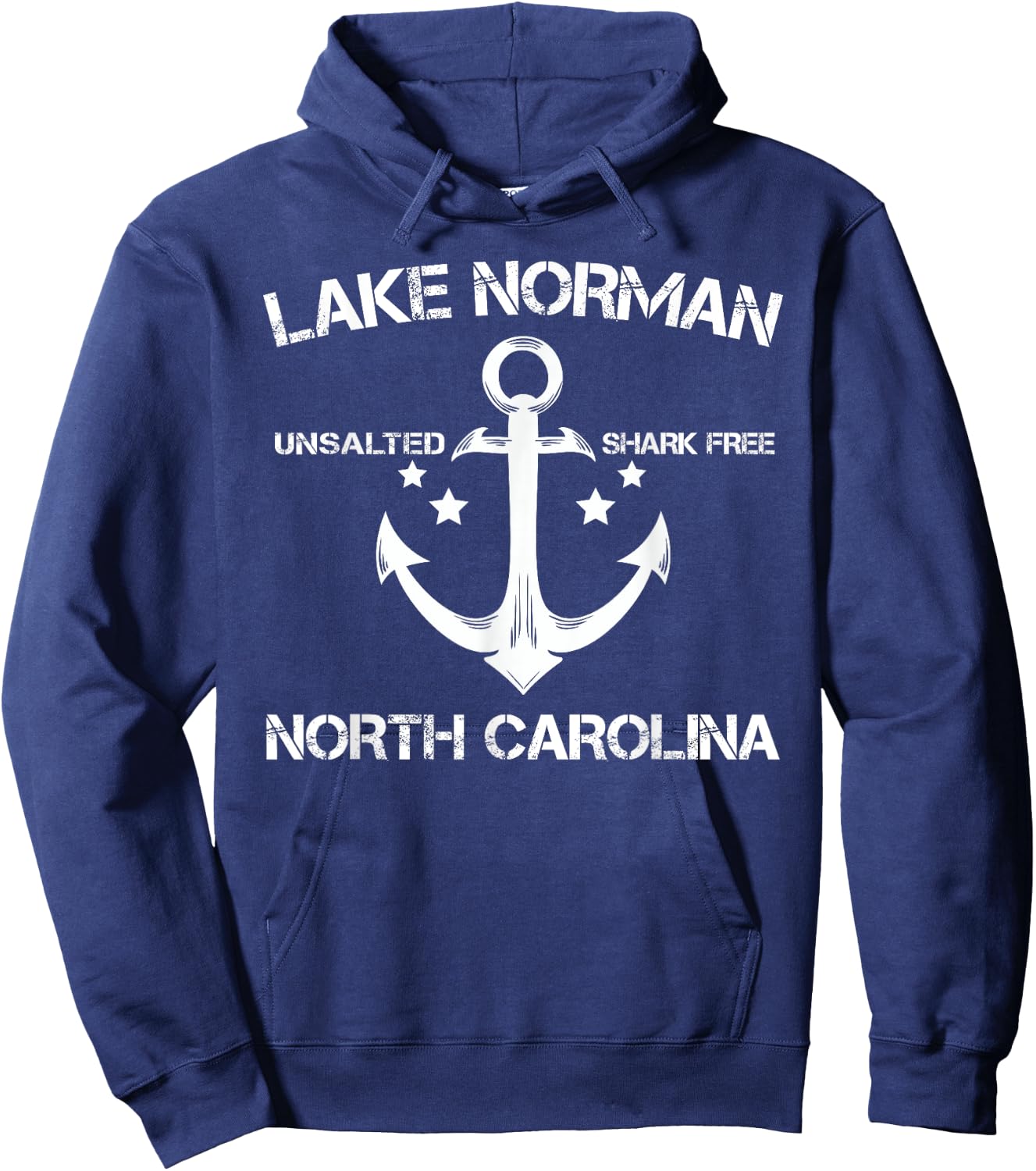 LAKE NORMAN NORTH CAROLINA Funny Fishing Camping Summer Gift Hoodie - Hoodie | Navy