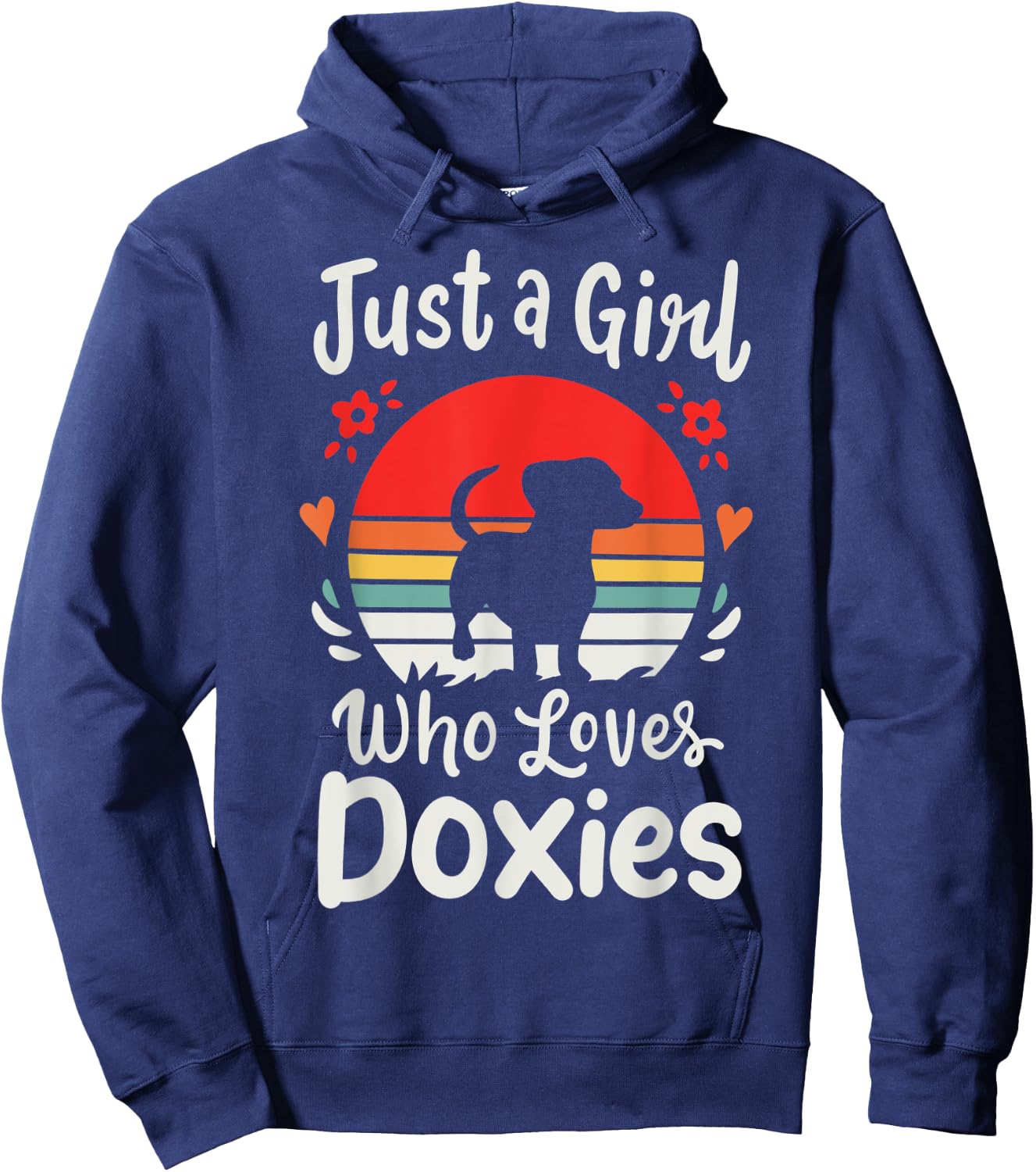 Dachshund Doxie Just a Girl Who Loves Doxies Hoodie - Hoodie | Navy