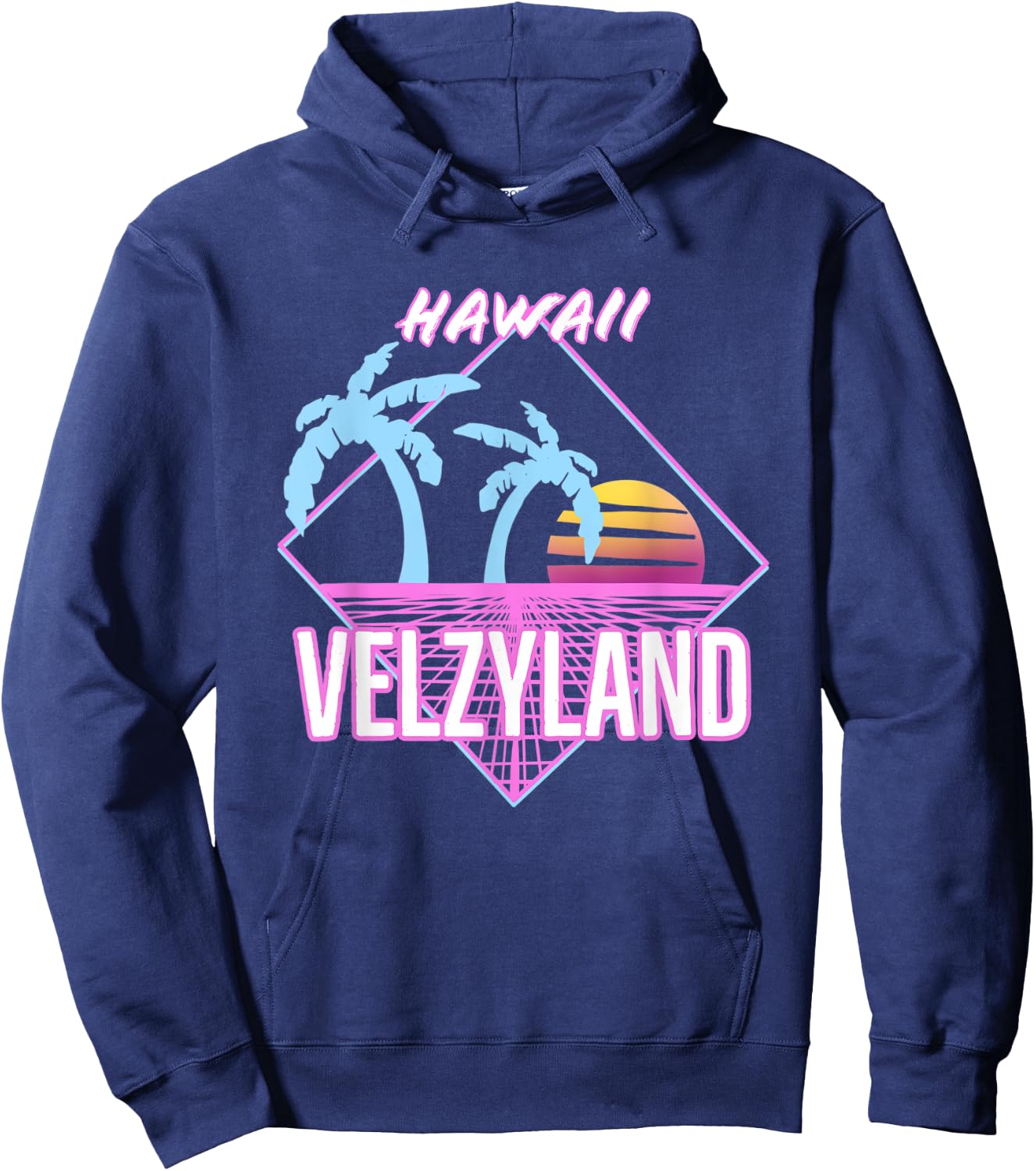 Retro Velzyland Hawaii Hoodie - Hoodie | Navy