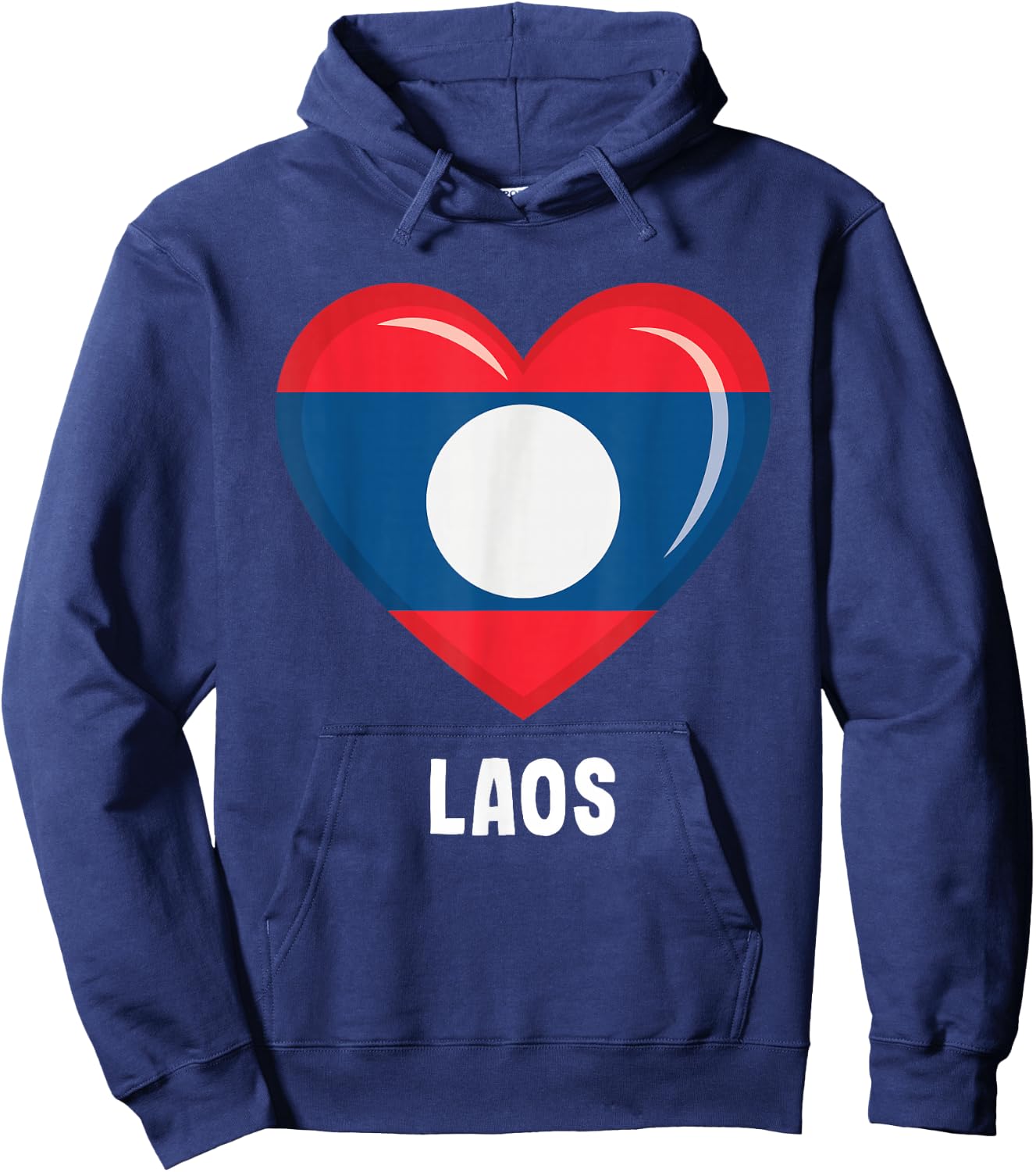 Lao Flag Shirt | Lao Hoodie - Hoodie | Navy
