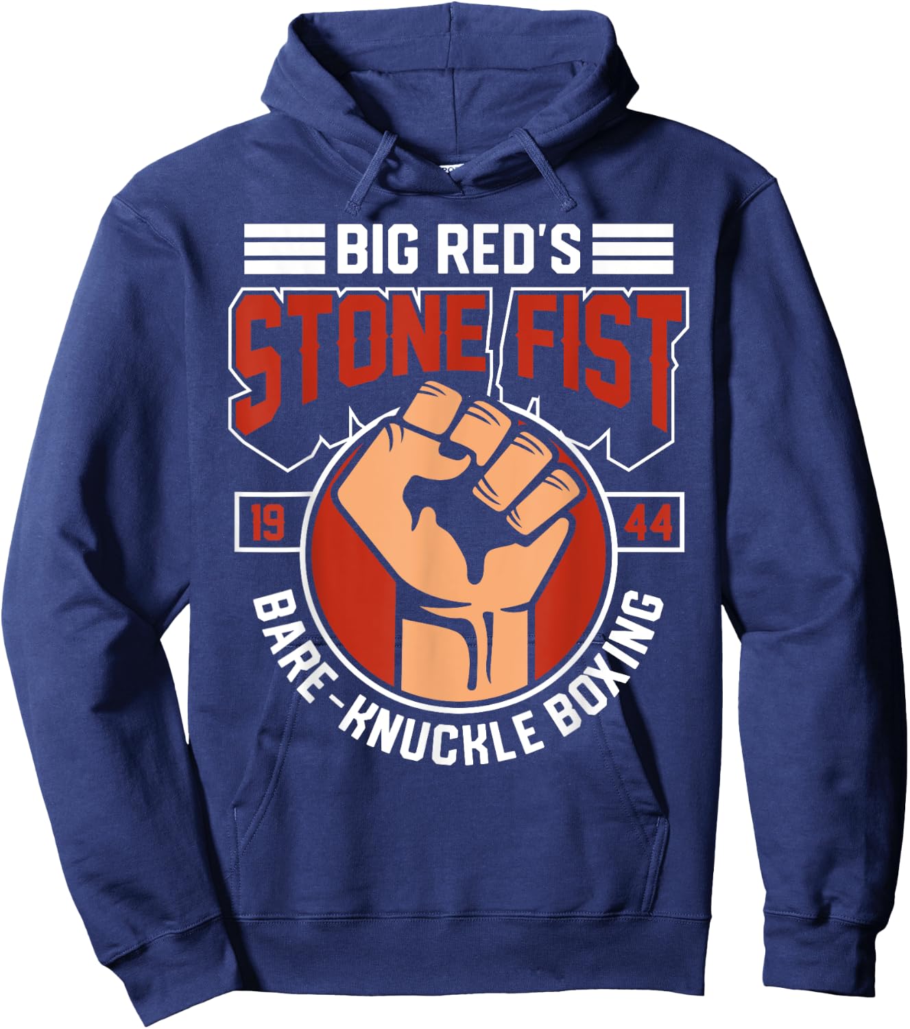 Bare-Knuckle Boxing Club Fighter Training Gym Stone Fist Hoodie - Hoodie | Navy
