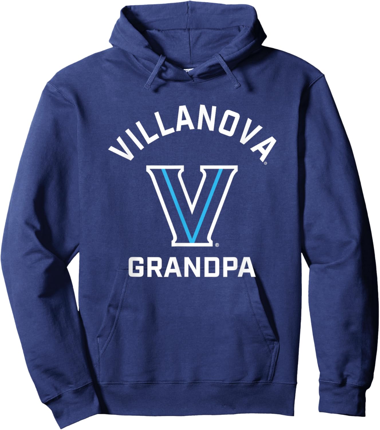 Villanova University Wildcats Arched Grandpa Hoodie - Hoodie | Navy