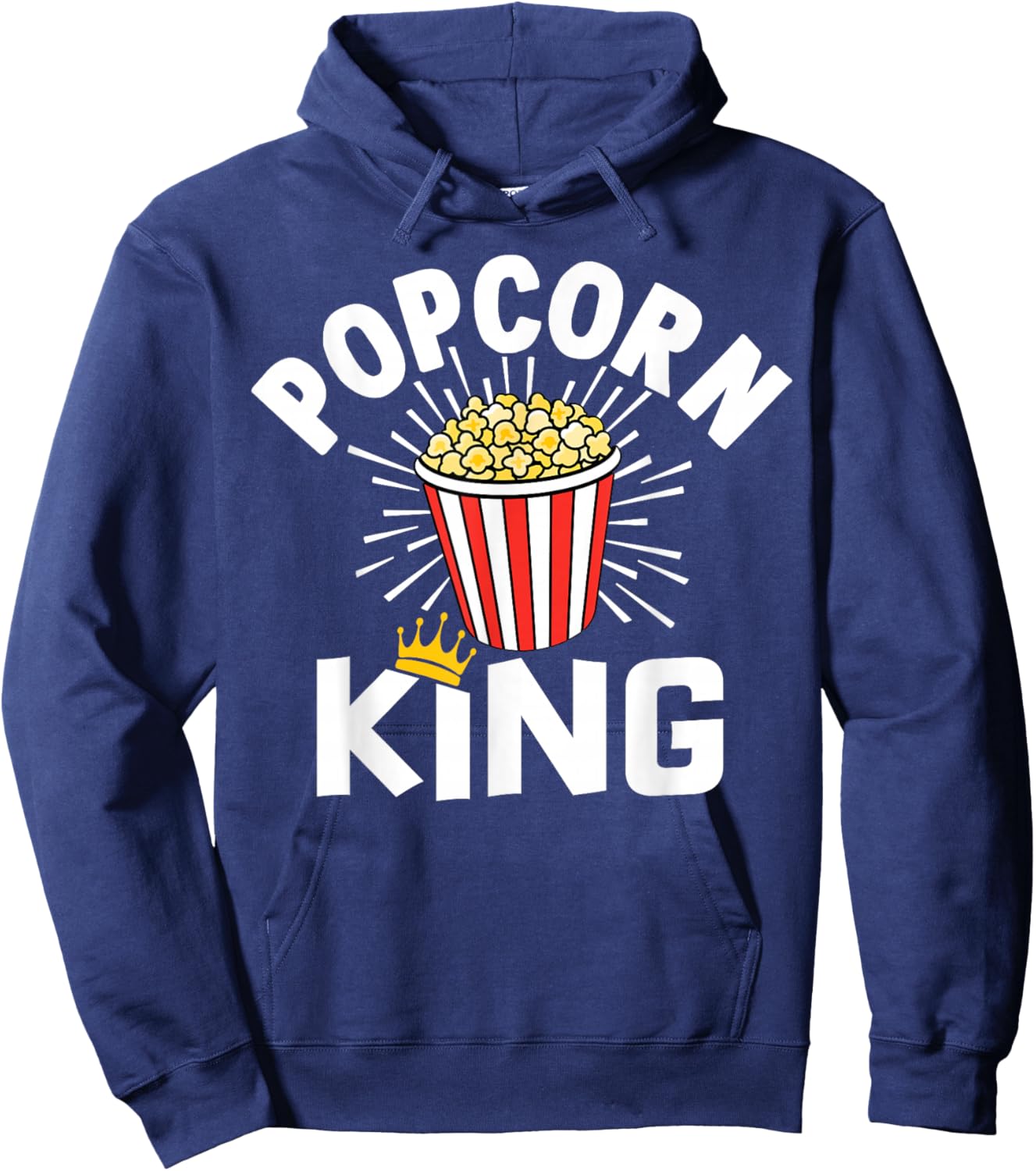 Popcorn King Cinema Movie Snack Hoodie - Hoodie | Navy