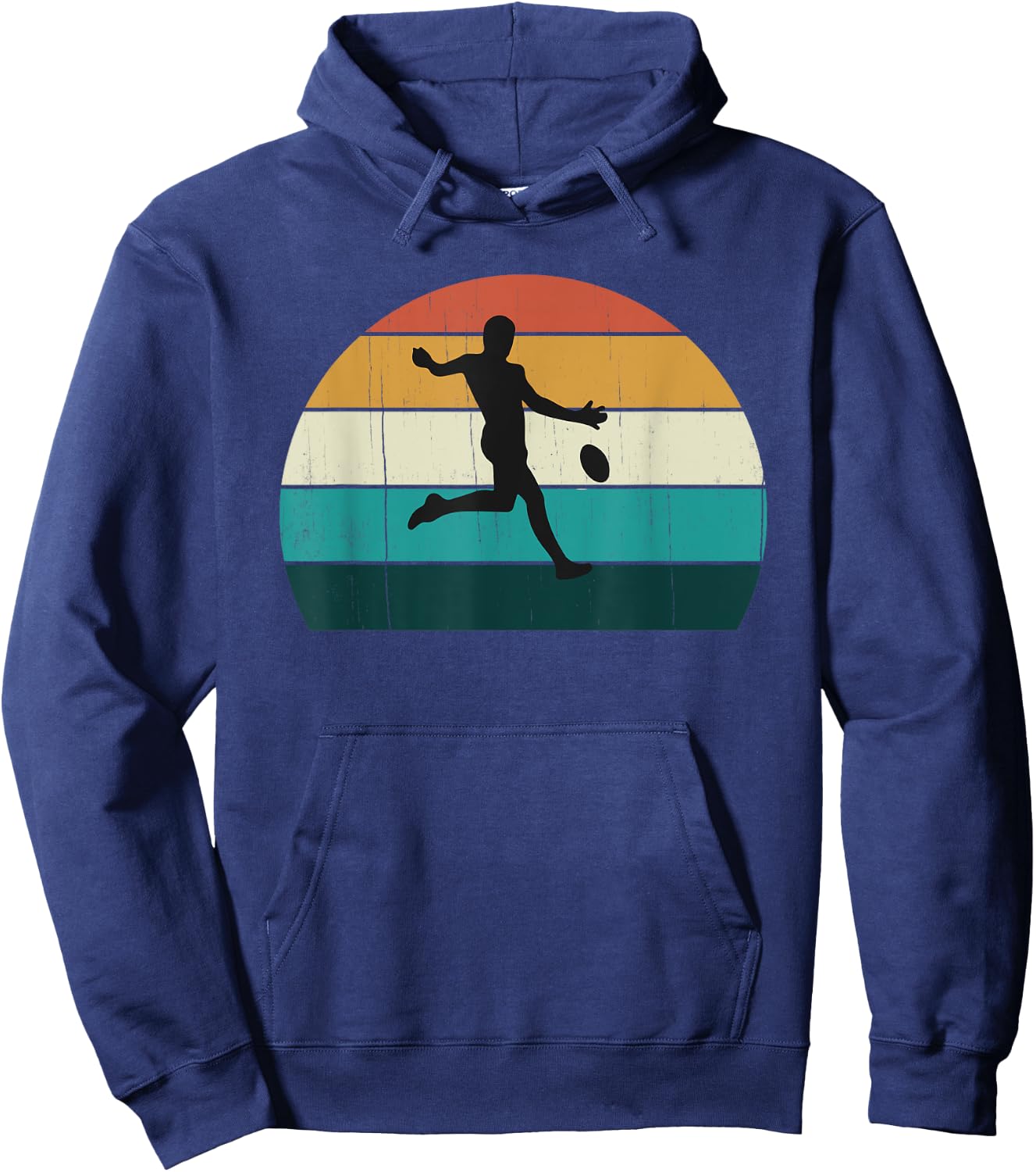 Retro Aussie Football Gift - Australian Rules Footy Lovers Hoodie - Hoodie | Navy