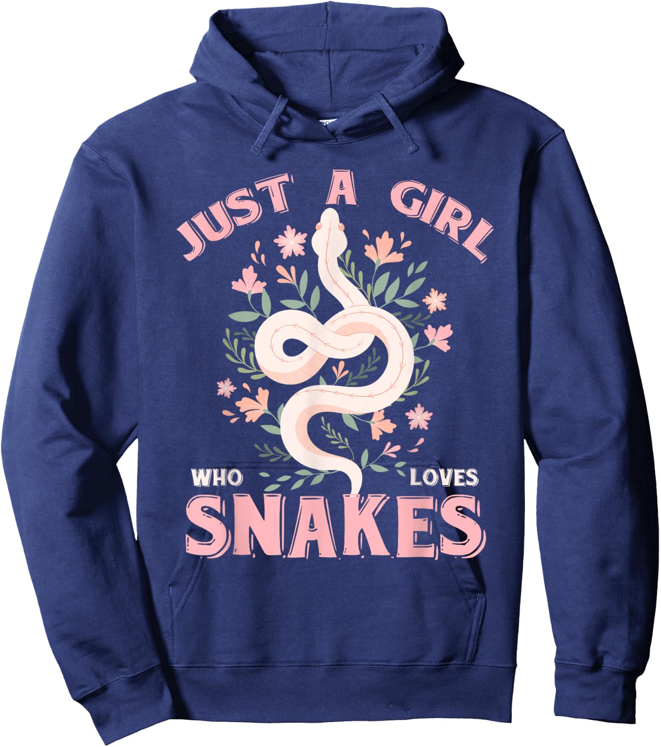Just A Girl Who Loves Snakes Hoodie - Hoodie | Navy